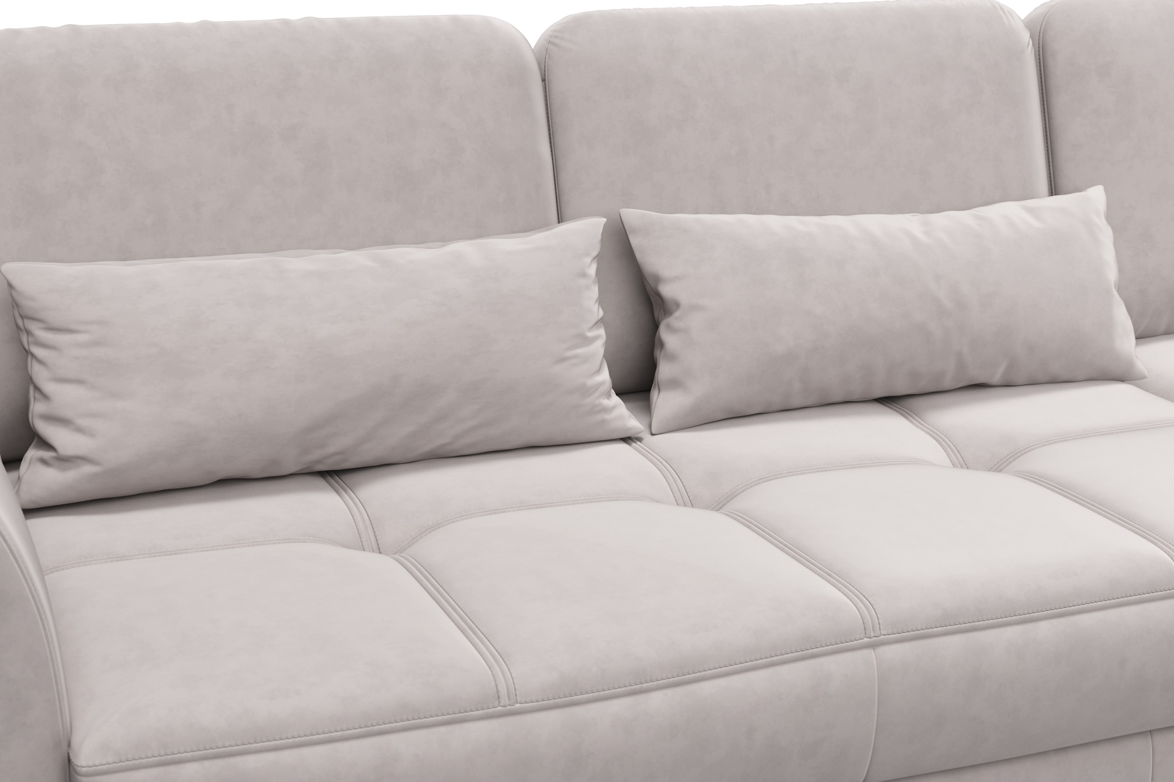 sit&more Ecksofa »Bendigo L-Form« inklusive Sitztiefenverstellung, Bodenfreiheit 15 cm, 2 Fussfarben