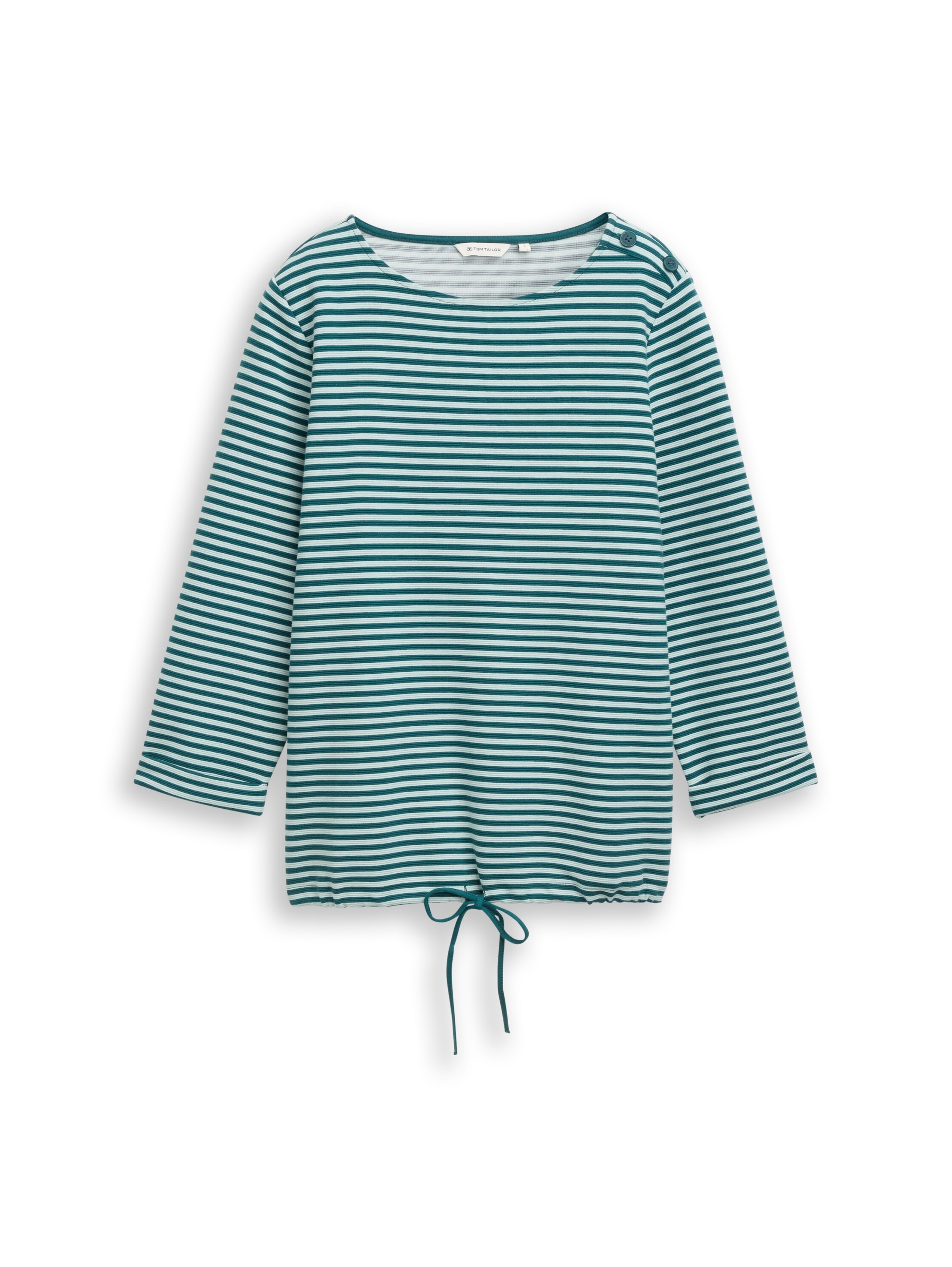 TOM TAILOR Langarmshirt »Loose« mit Knöpfen an der Schulter