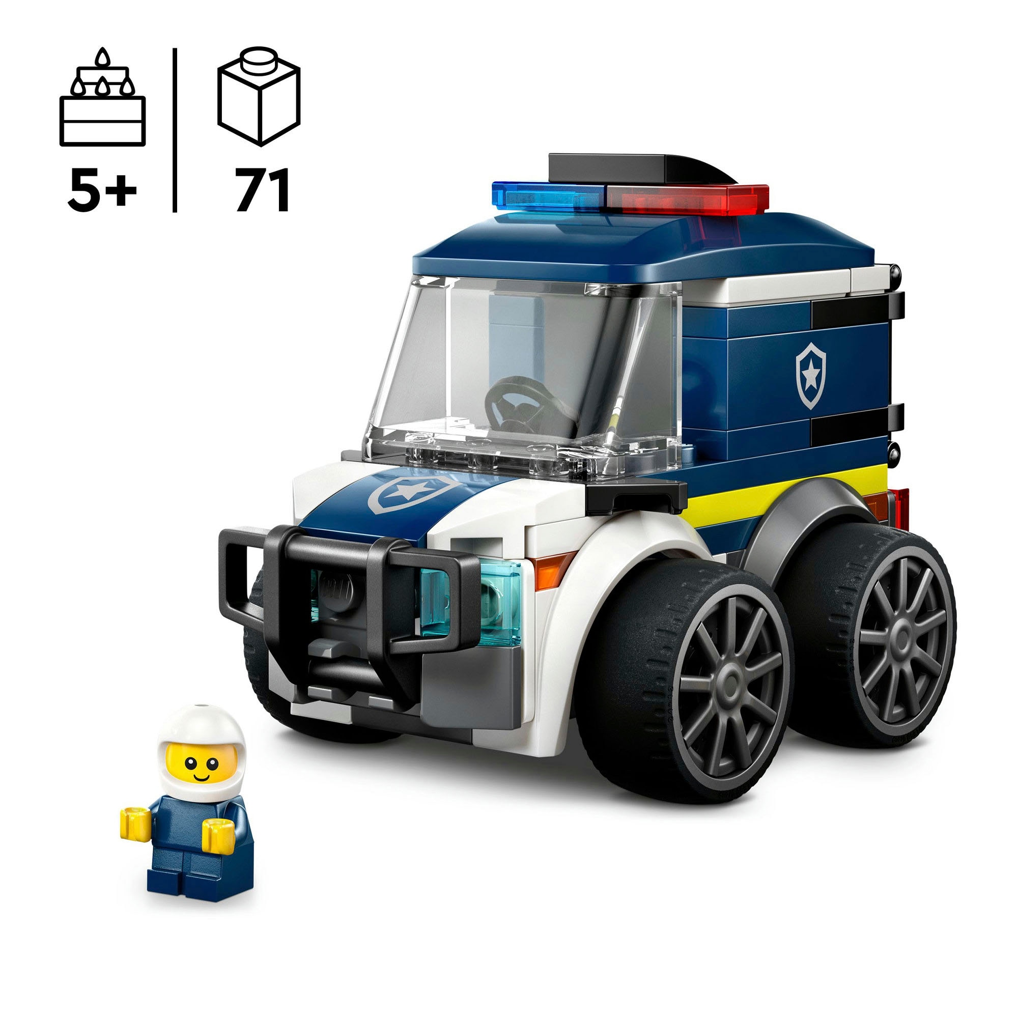 LEGO® Pions de construction »Coole Flitzer – Polizei-Truck (60481), LEGO City« Made in Europe