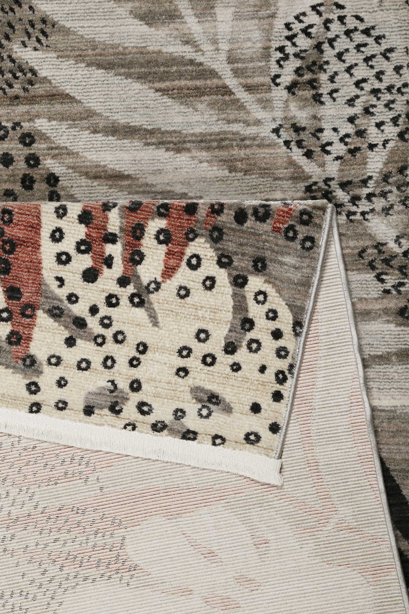 Esprit Teppich »Florence ESP-21077« rechteckig 7 mm Höhe Moderner Designteppich mit Fransen, Dschungel, Wohnzimmer