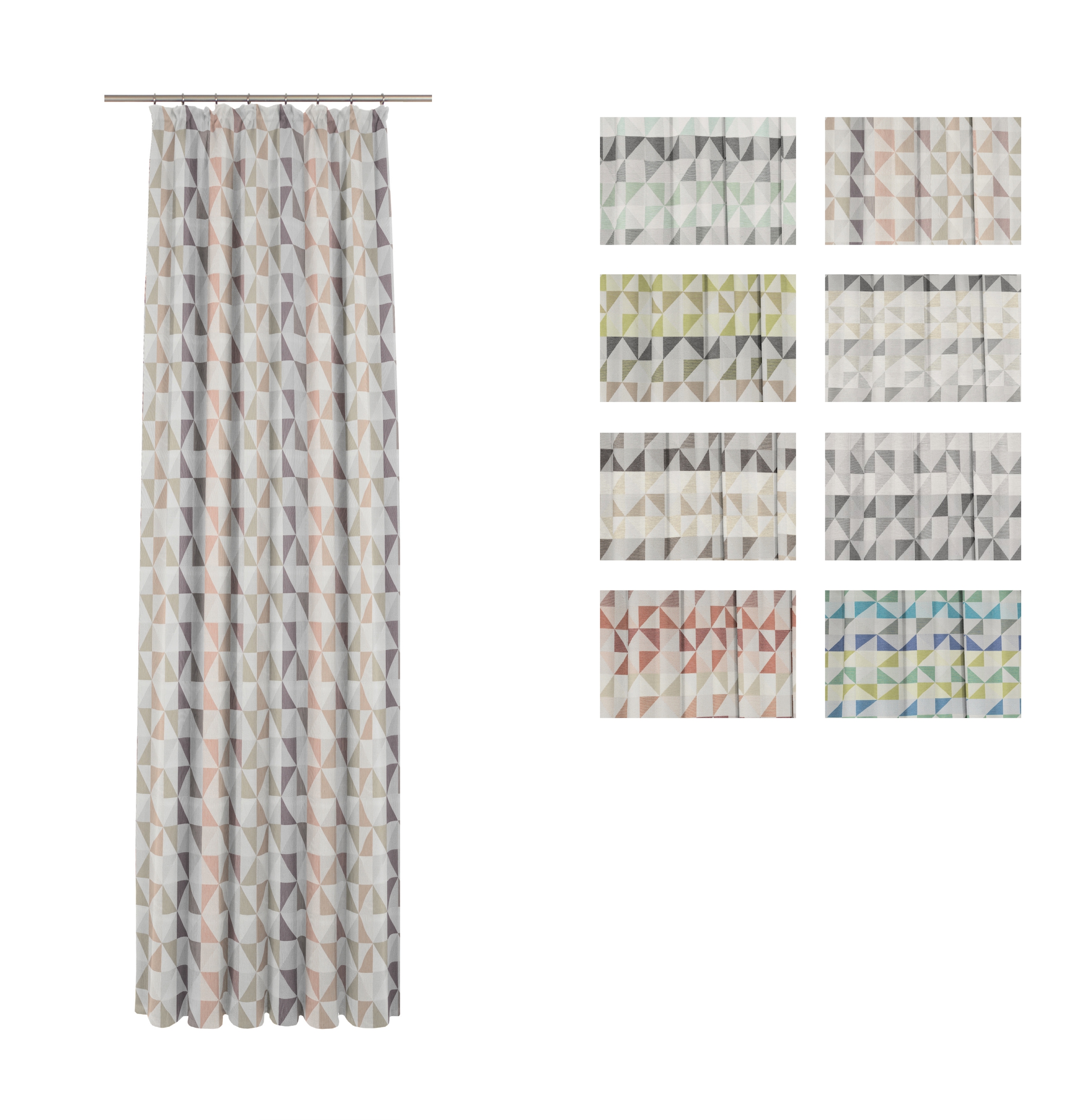 Wirth Vorhang »Berlare« Kräuselband 1 Stk. tlg. nach Mass