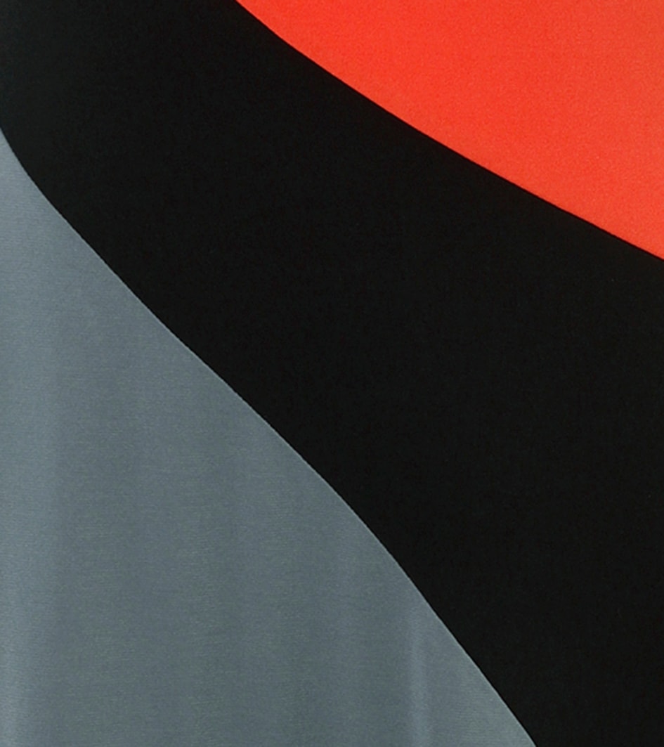 Aniston SELECTED Maxikleid mit asymmetrisch verlaufenden Farbeinsätze - NEUE KOLLEKTION