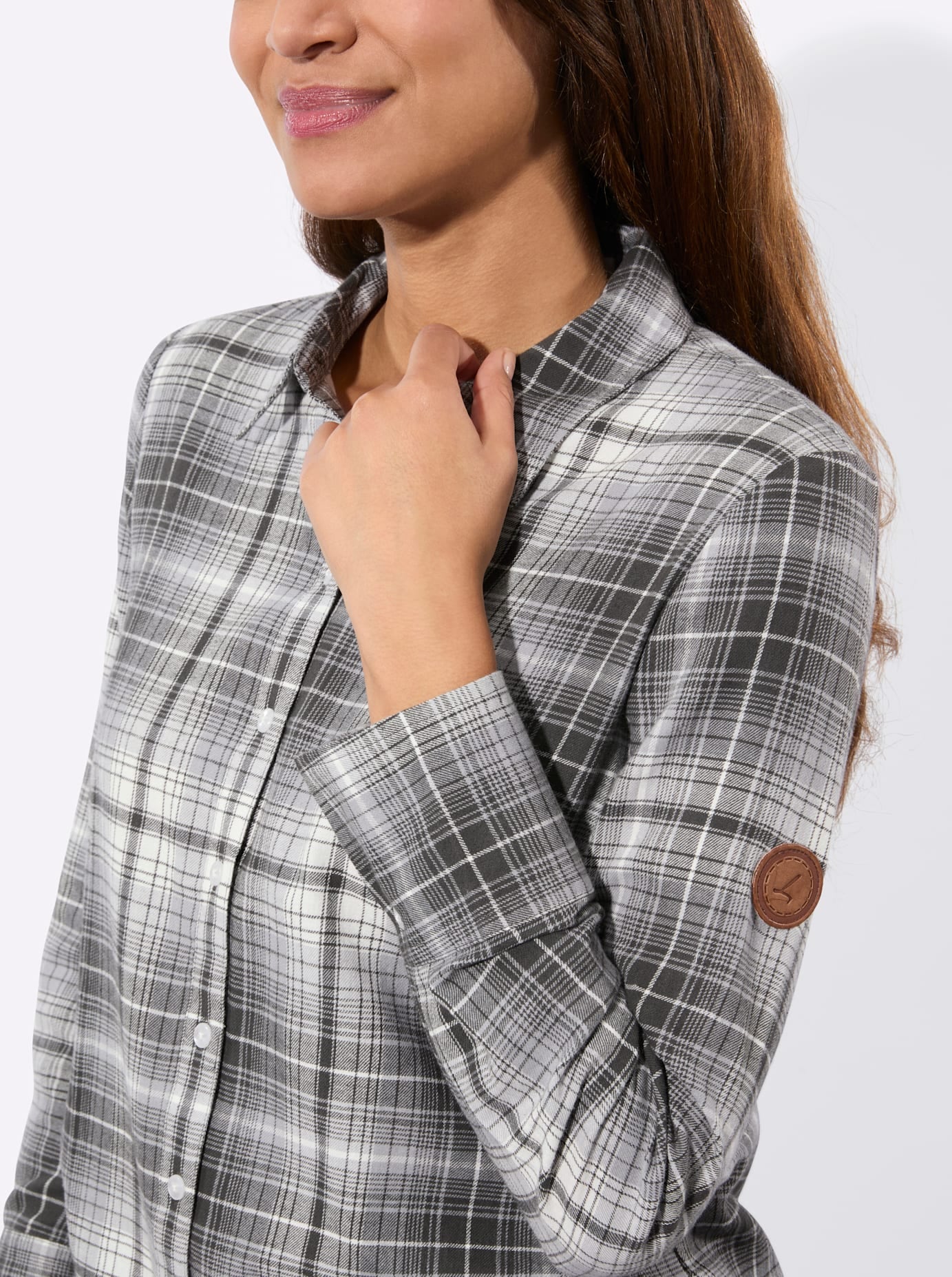 Casual Looks Blouse en flanelle