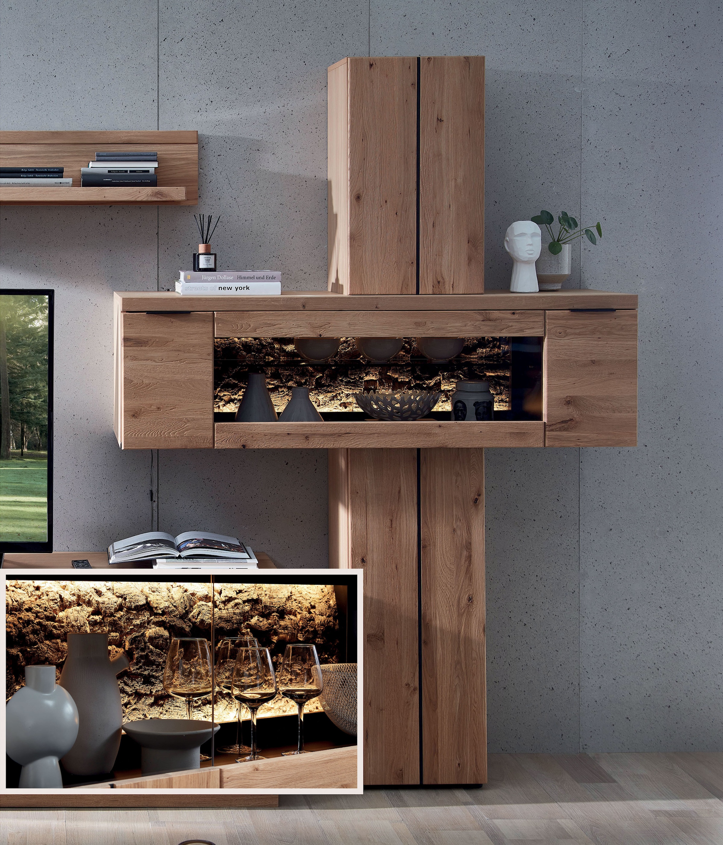 Wohnconcept Ampoules LED »Donna Profilbeleuchtung 2-er Set 780mm« 2 cuis blanc chaud Warmweiss, Handschalter und dimmbarer Trafoeinheit
