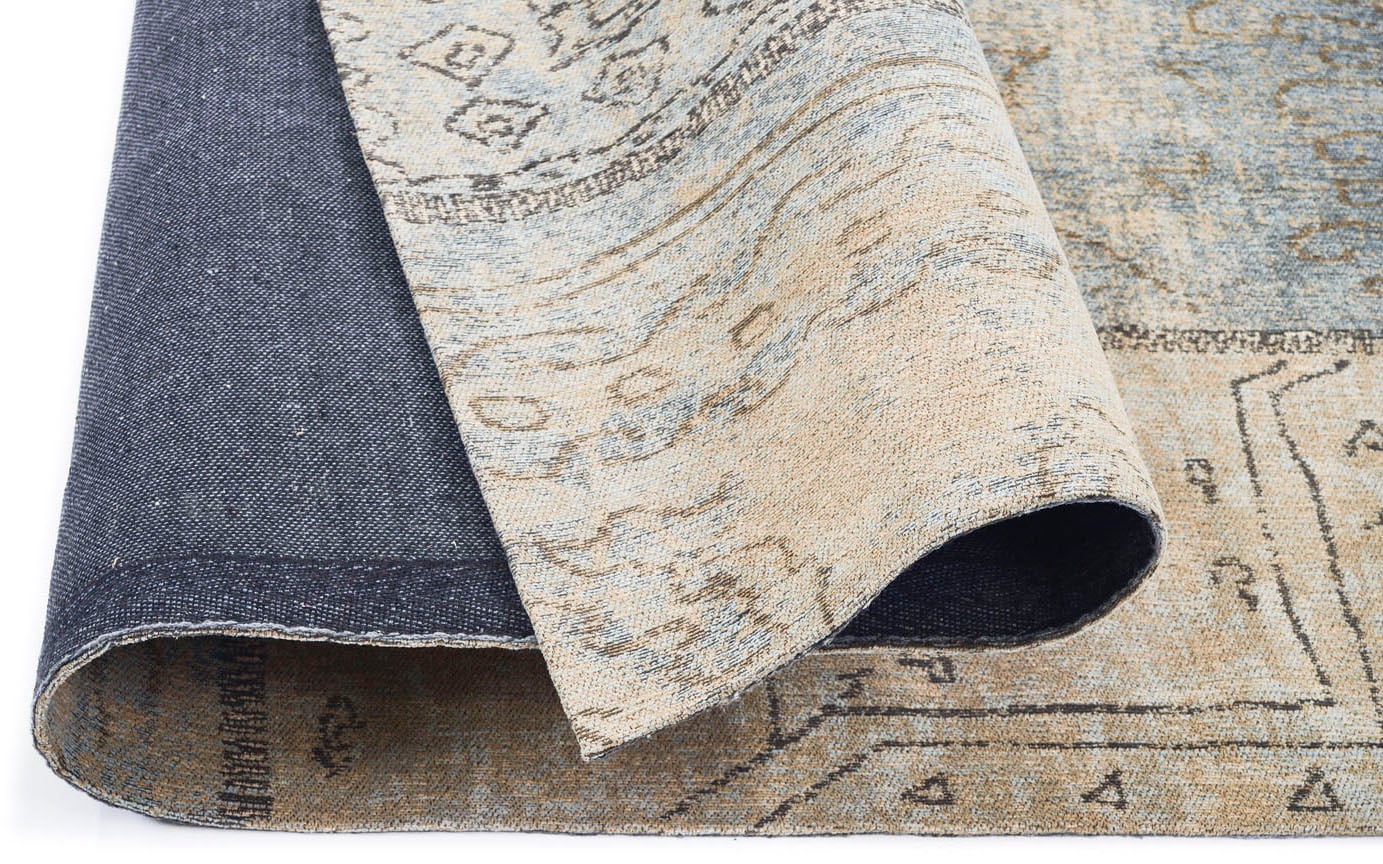 GALLERY M branded by Musterring Teppich »Patch« rechteckig 5 mm Höhe Flachgewebe, Wohnzimmer