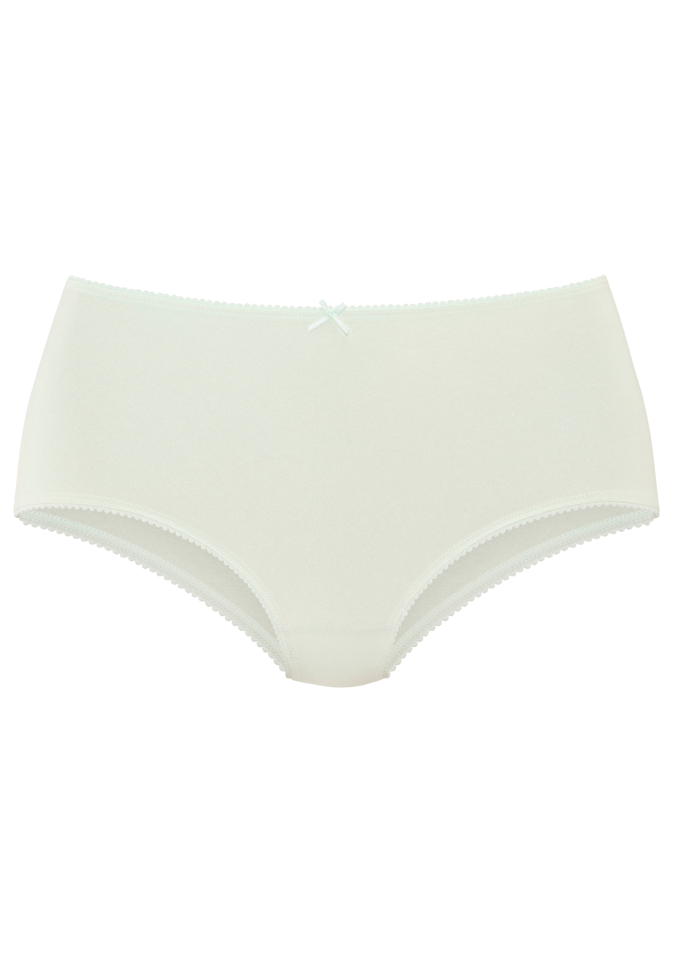 Vivance Taillenslip 5er  Pack,  mit kleiner Häkelkante, elastische Baumwollmischung