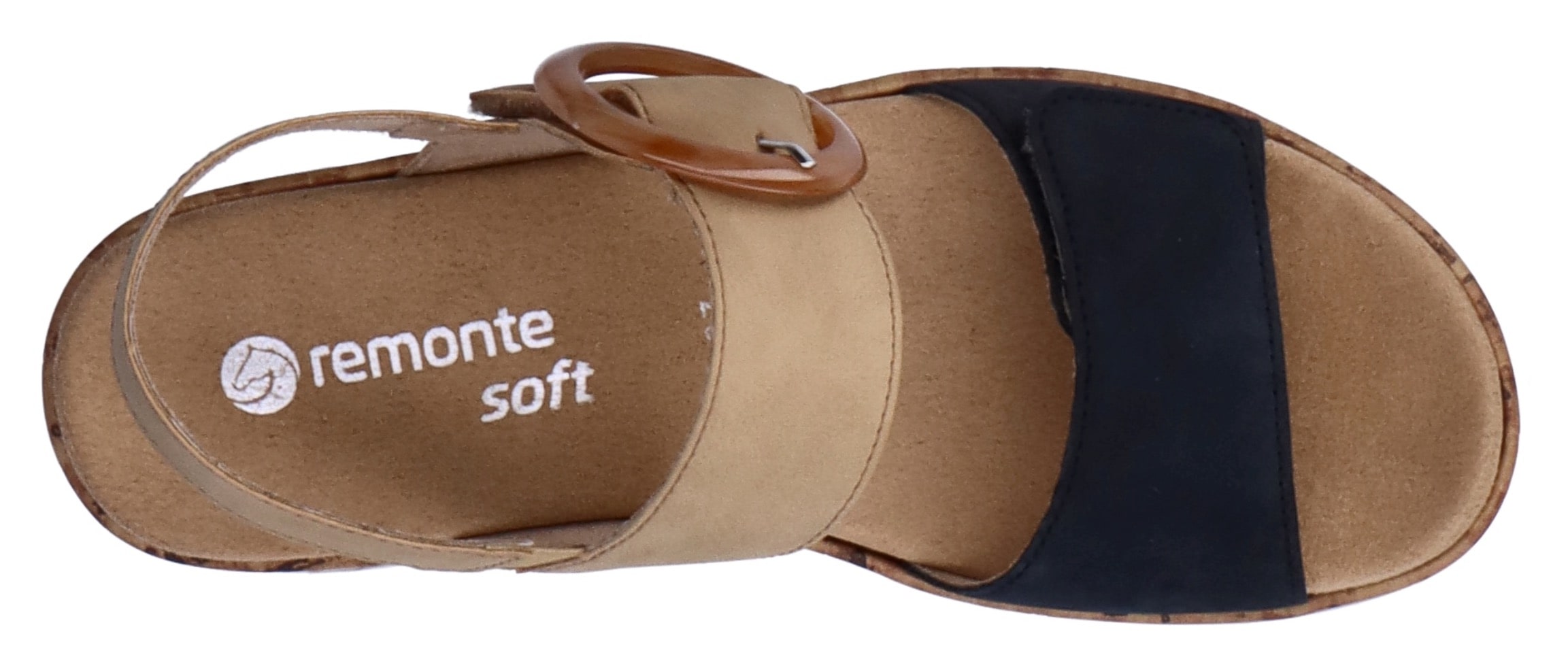 Remonte Keilsandalette  Sommerschuh, Riemchensandale, praktische Klettverschlüsse