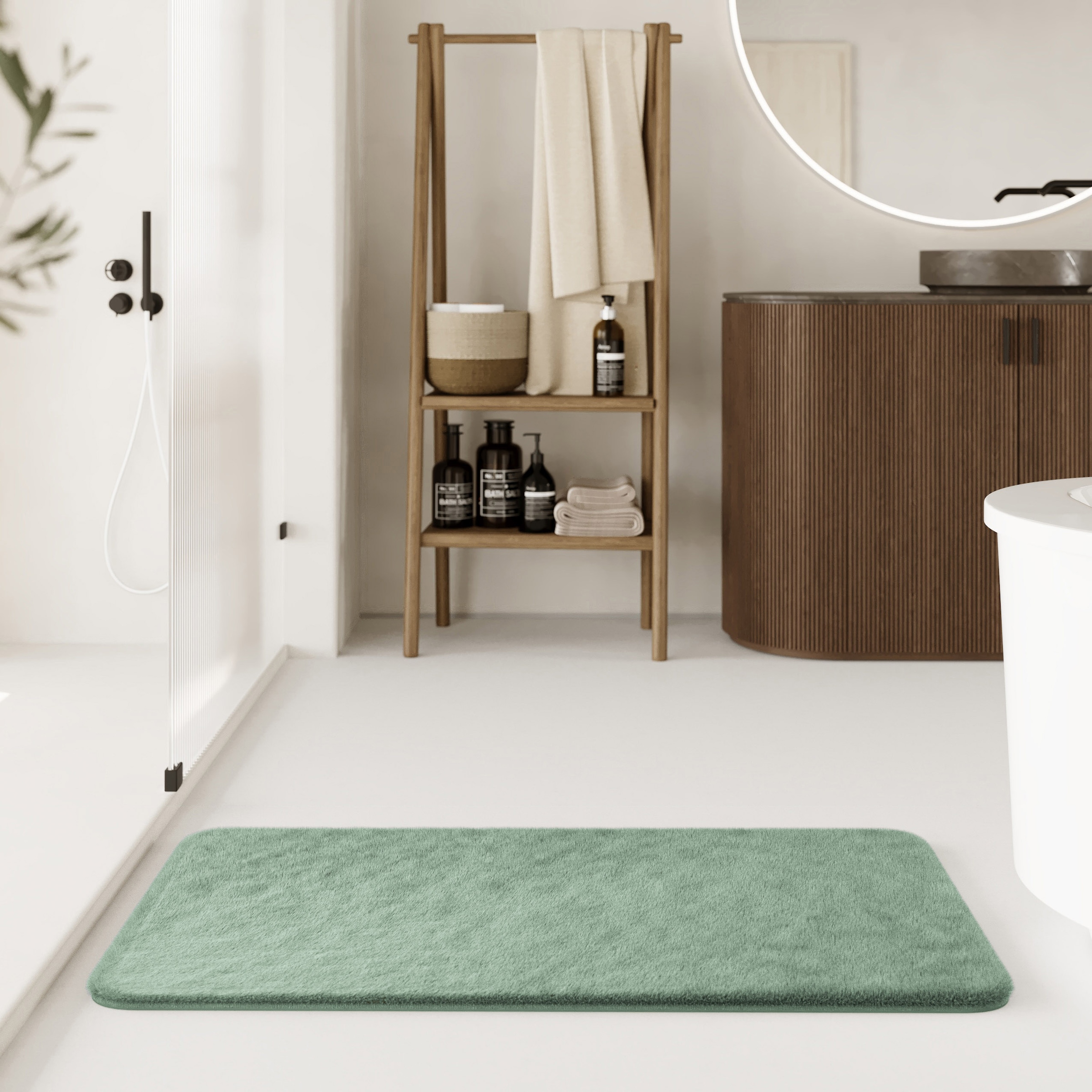 Wecon home Basics Tapis de bain »Emil« Höhe 25 mm waschbar, rutschfest, strapazierfähig, pflegeleicht und super weich