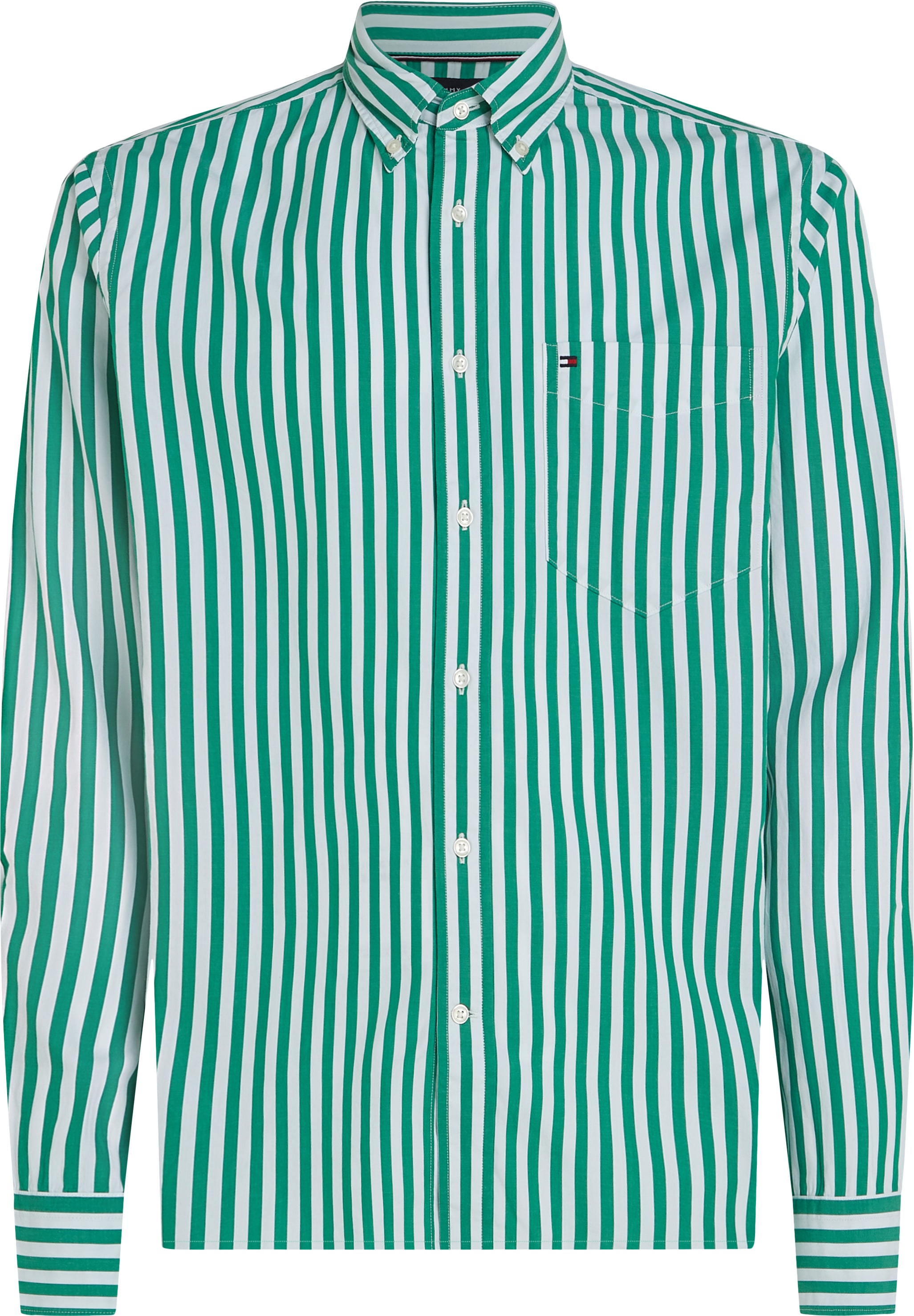 Tommy Hilfiger Langarmhemd »FLEX POPLIN BOLD STRIPE SHIRT«