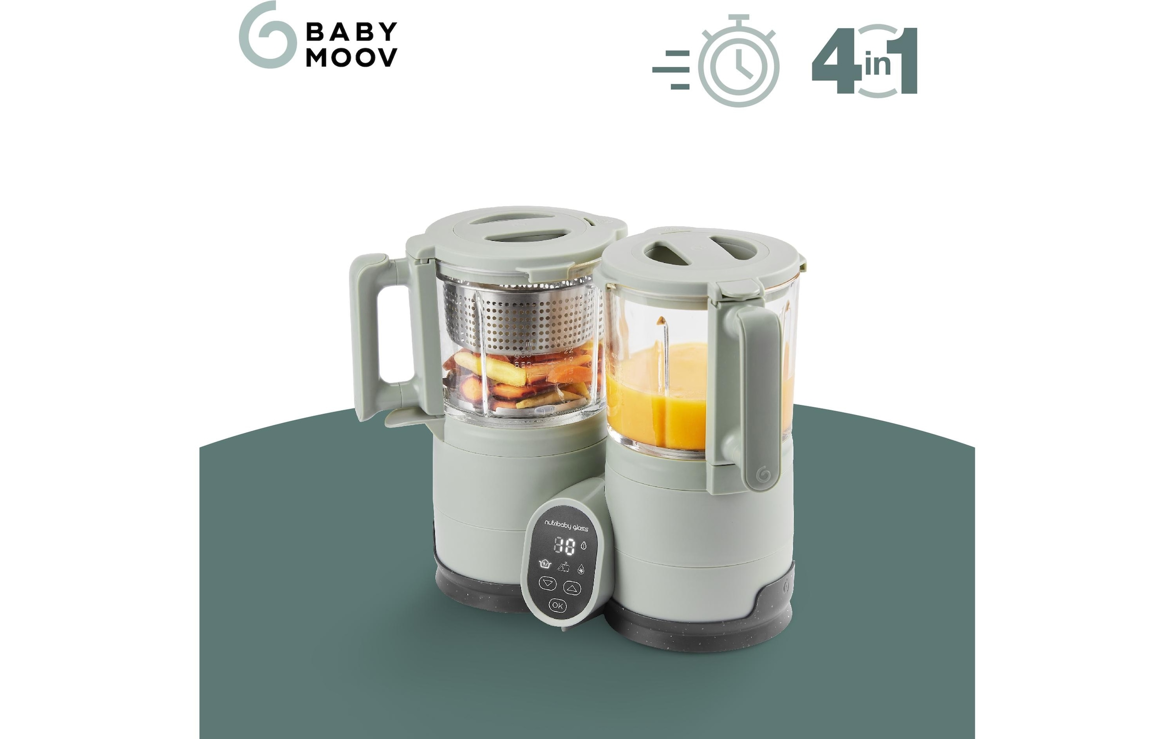 BABYMOOV Babynahrungszubereiter »Nutribaby Glass«