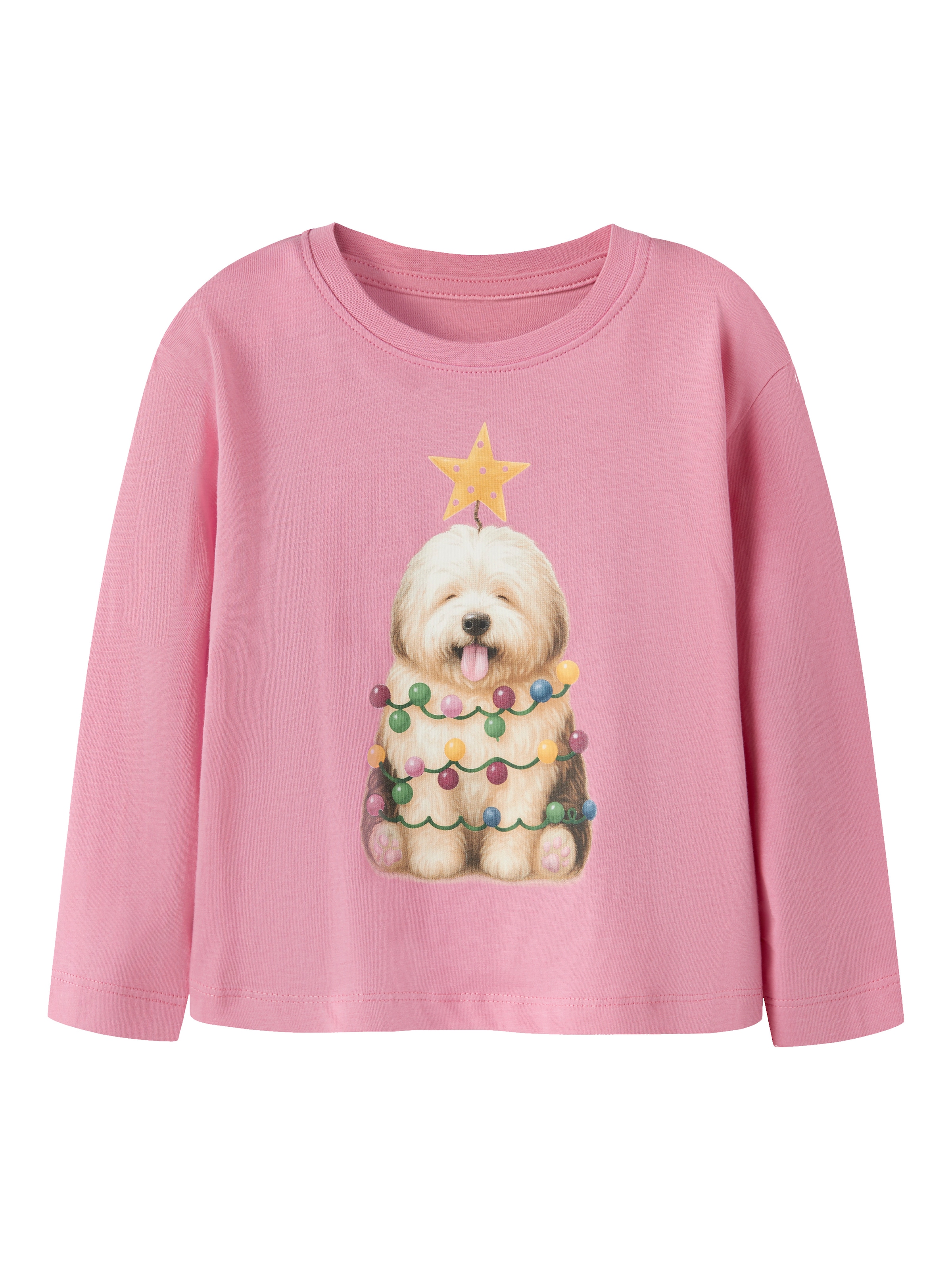 Name It T-shirt à manches longues »NMFVOSMAS LS NREG TOP« Noël, coton, coupe régulière