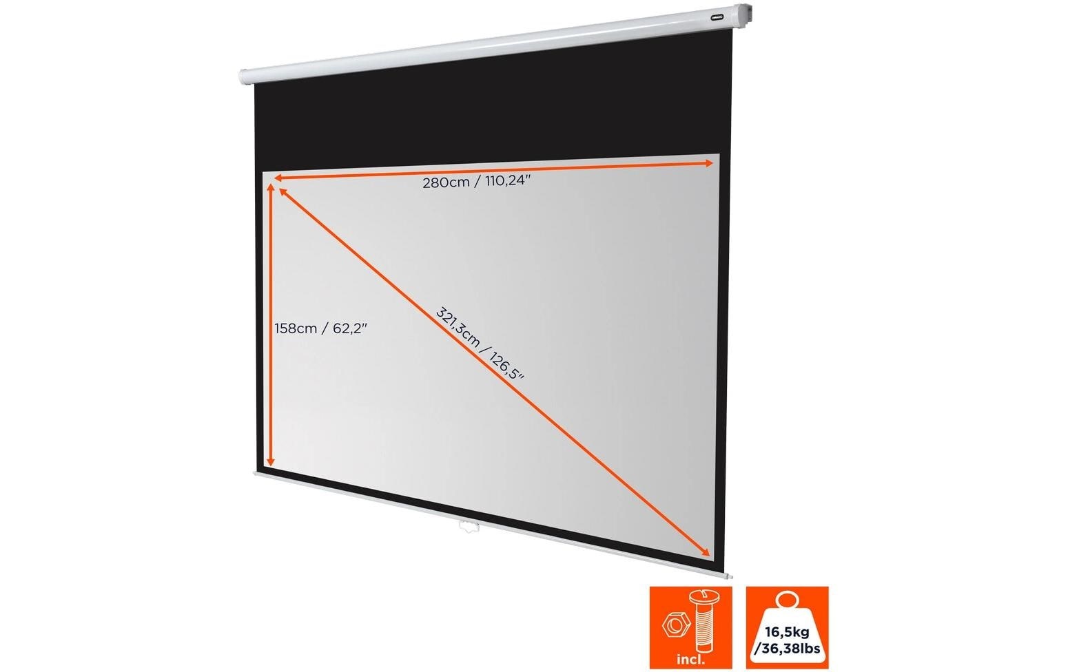 Celexon Rolloleinwand »Eco 280x158cm«