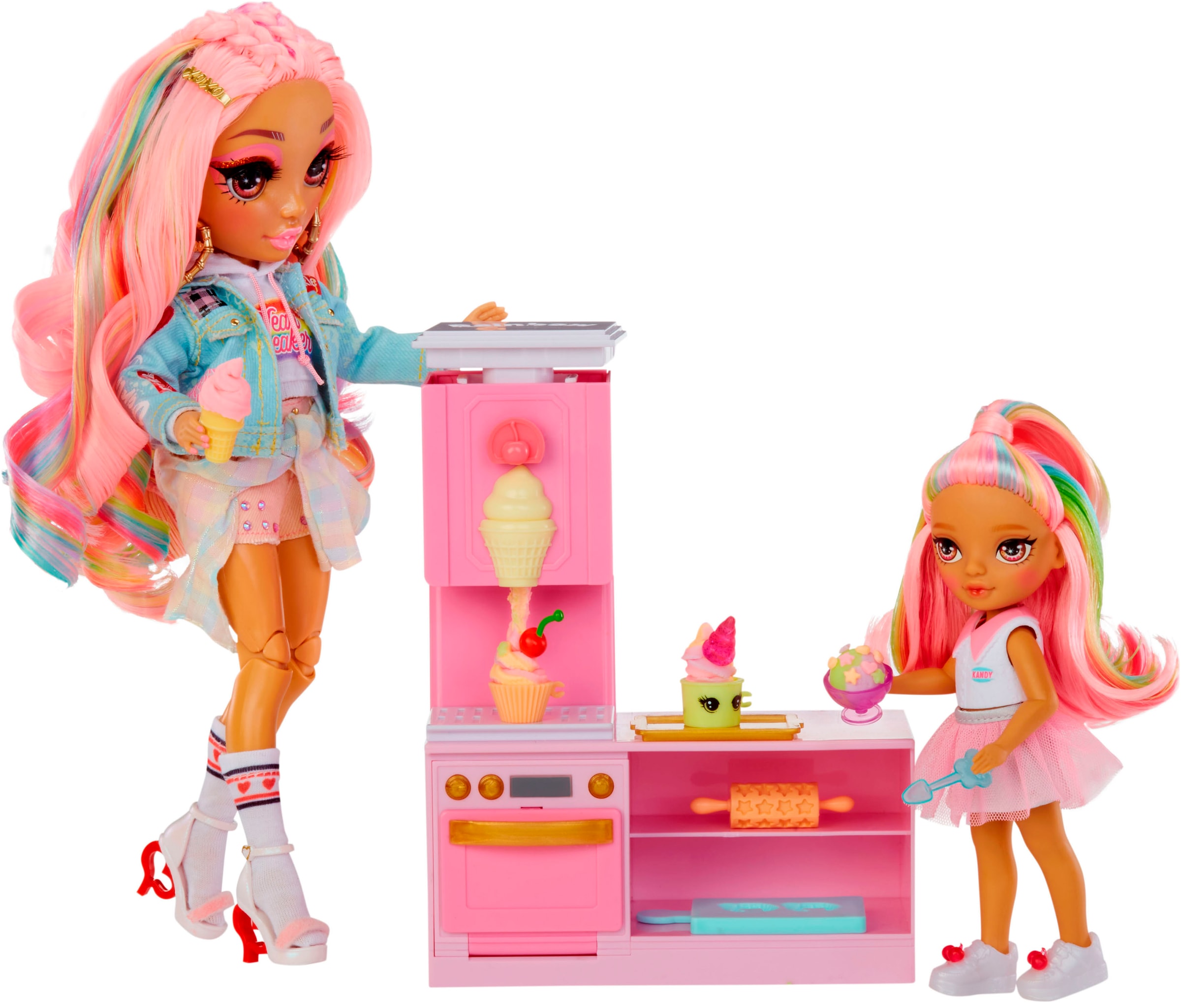 RAINBOW HIGH Minipuppe »Rainbow High Little Dessert Shop with Kandy Playset«