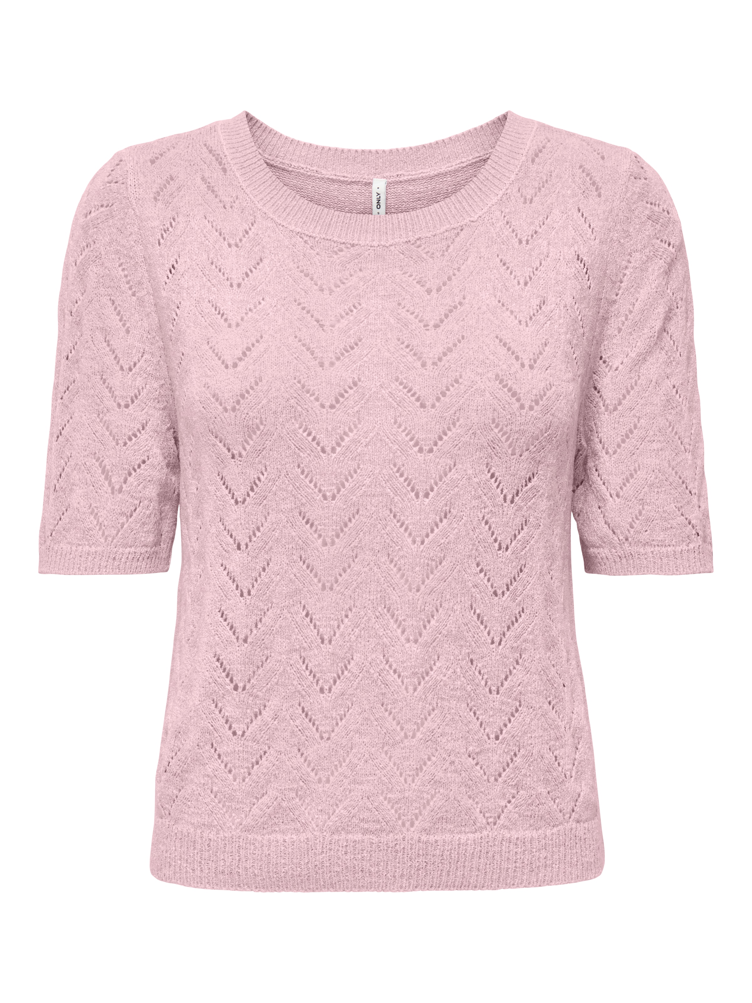 ONLY Pull à manches courtes »ONLSUNNY SS O-NECK KNT« Kunstfaser, regular fit, Rundhals