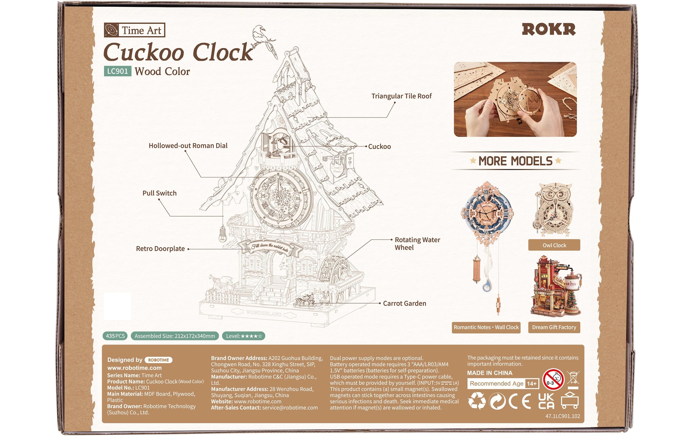   Modellbausatz »RoboTime Kuckucksuhr«