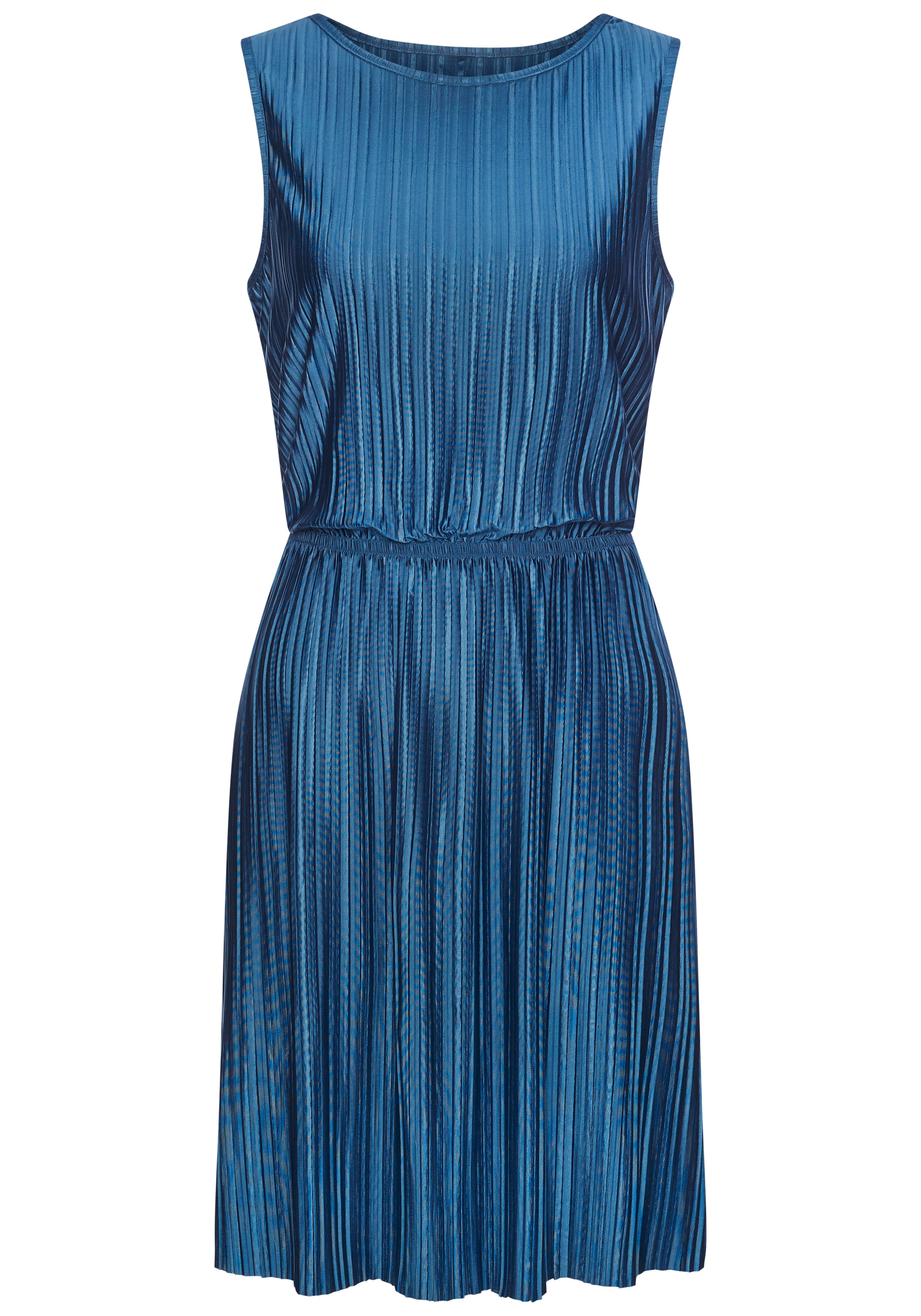 LASCANA Robe plissée »aus schimmernder Ware« Sans poches Partykleid, festliches Sommerkleid, Cocktailkleid