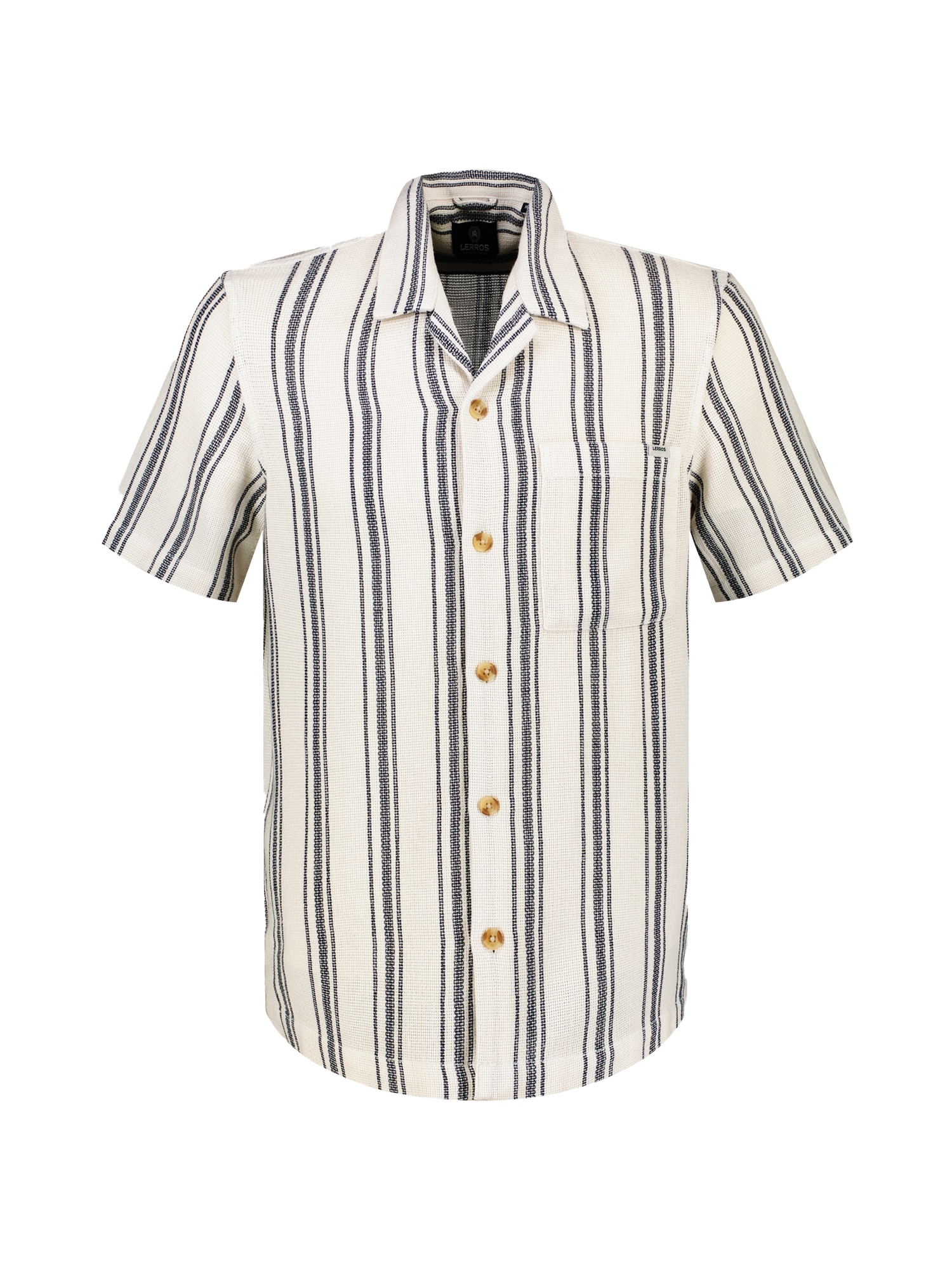 LERROS Chemise à manches courtes »Streifenhemd mit modischen Resort Kragen«