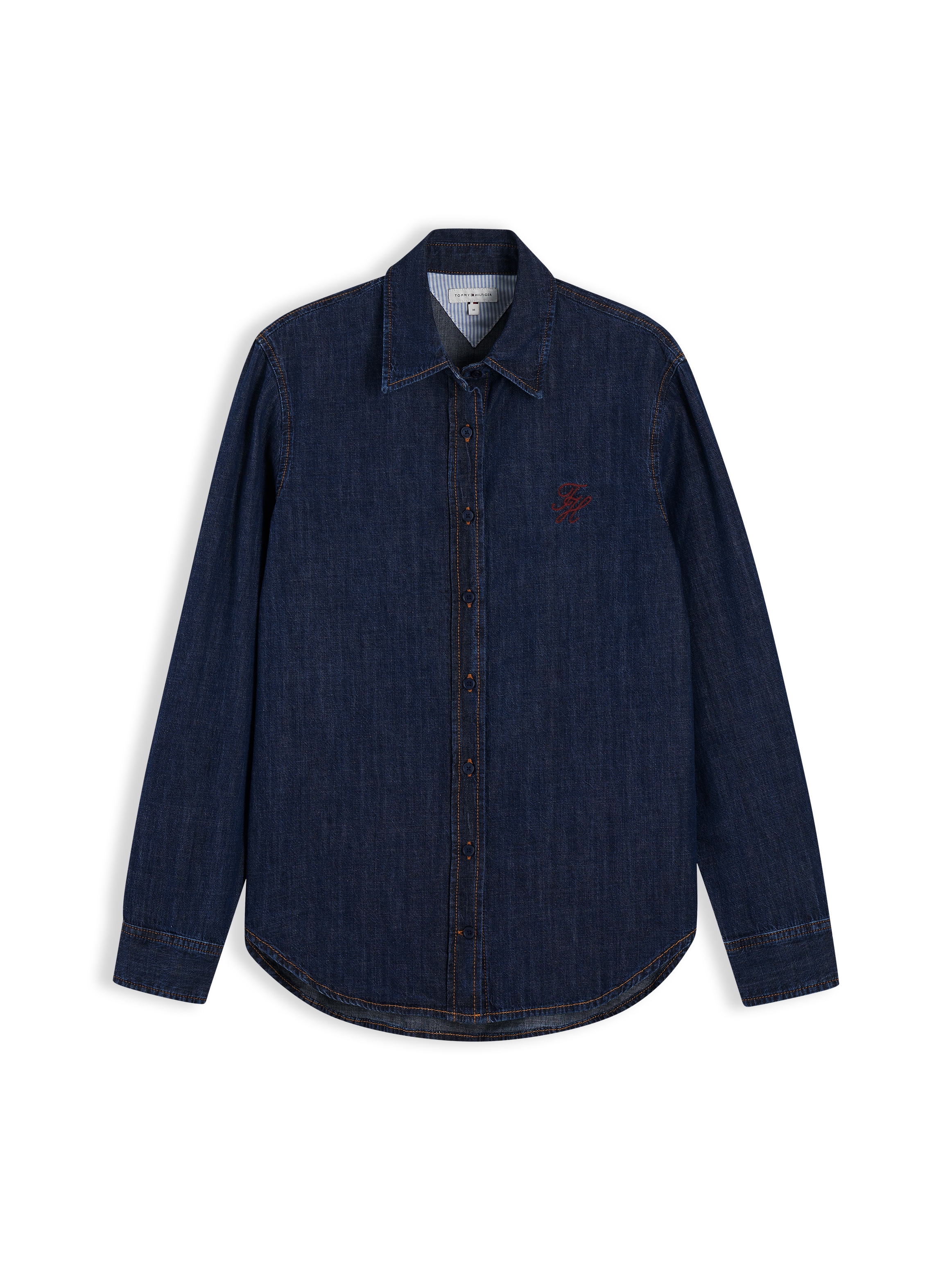 Tommy Hilfiger Blouse en jean »RELAXED SHIRT MYF« coton, coupe décontractée
