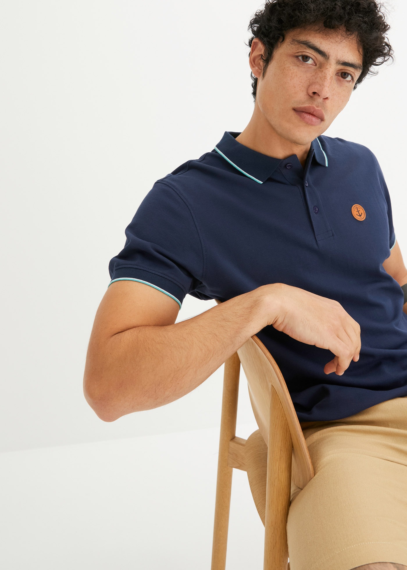 bonprix Polo »Piqué-Poloshirt aus reiner Baumwolle«, Piqué-Poloshirt aus reiner Baumwolle
