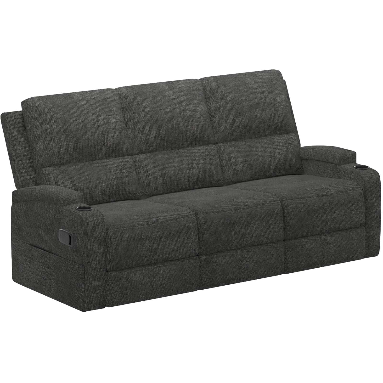 GOODproduct 3-places »NAPORI Struktur, Multimediasofa, Kinosessel XXL« canapé cinéma avec 2 x fonction relaxation et porte-boissons