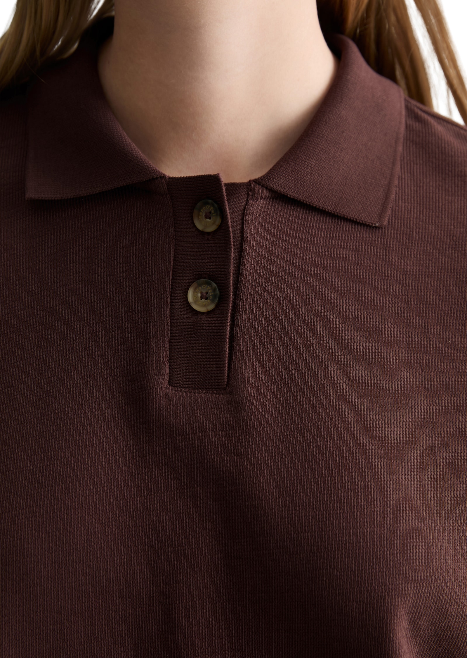 Marc O'Polo DENIM Polo wide aus schwerem Single Jersey