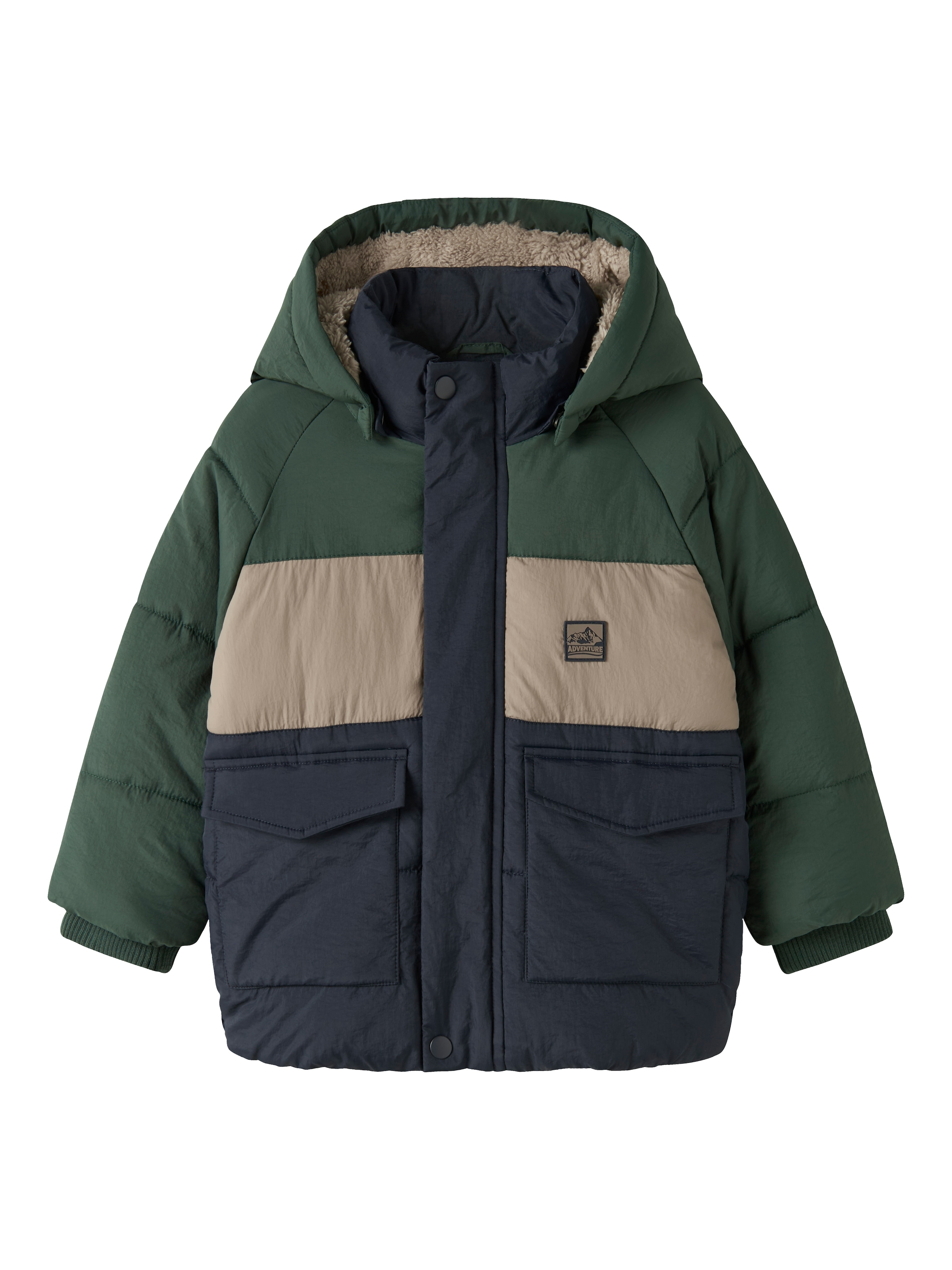 Name It Veste matelassée »NMMMELBOURNE PUFFER JACKET BLOCK« avec capuche