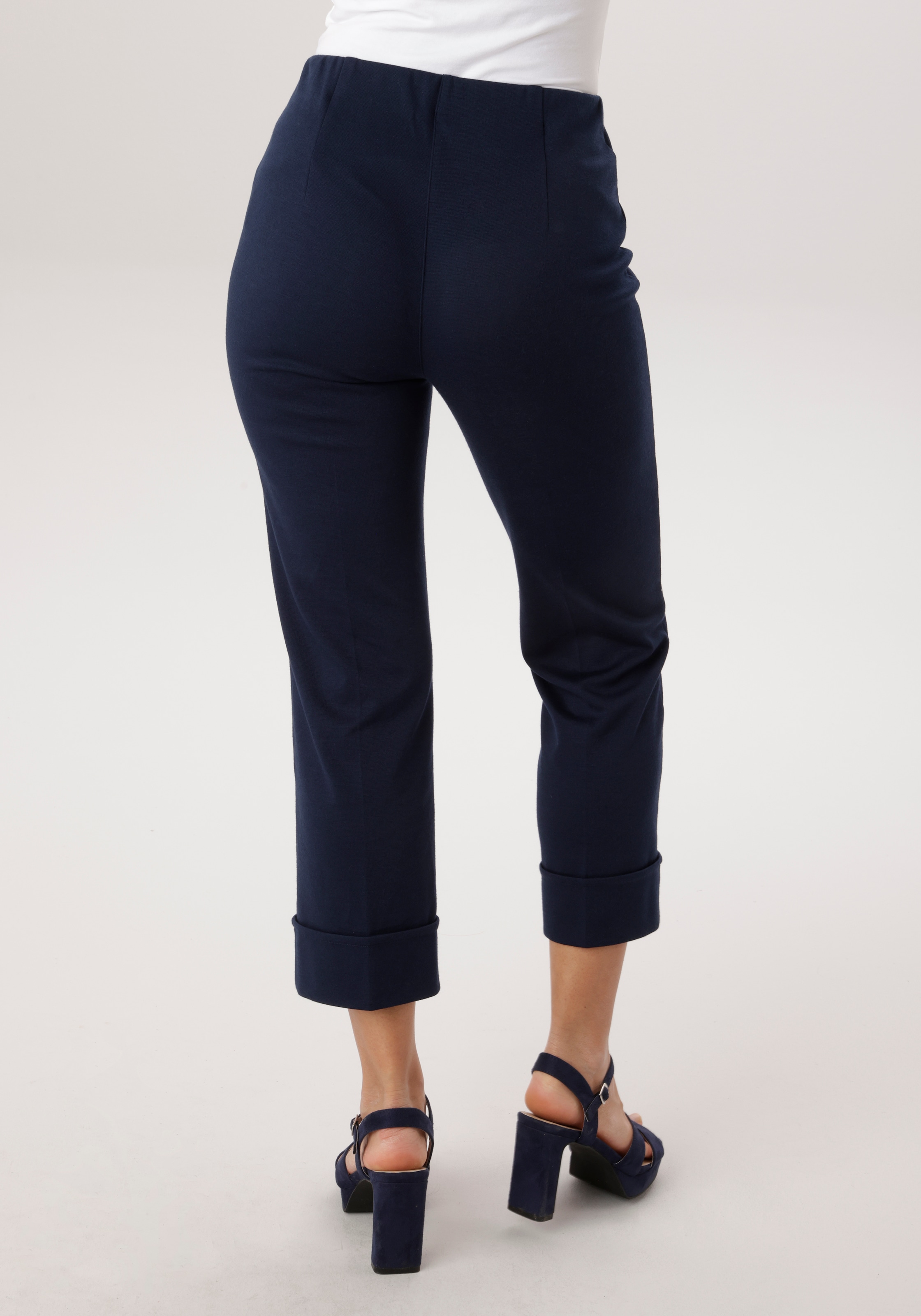 Aniston SELECTED Schlupfhose  breiten, fixierten Umschlag am Saum