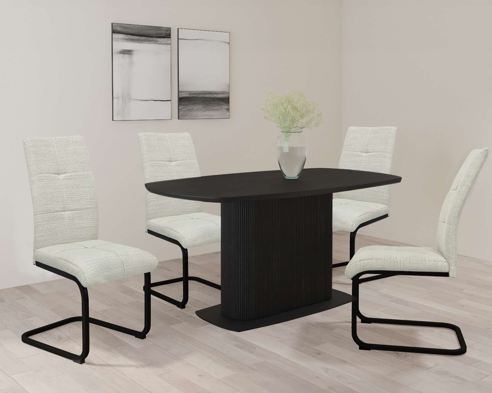GOODproduct Chaise de salle à manger »Calgoty« (Ensemble) 2 cuisFreischwinger