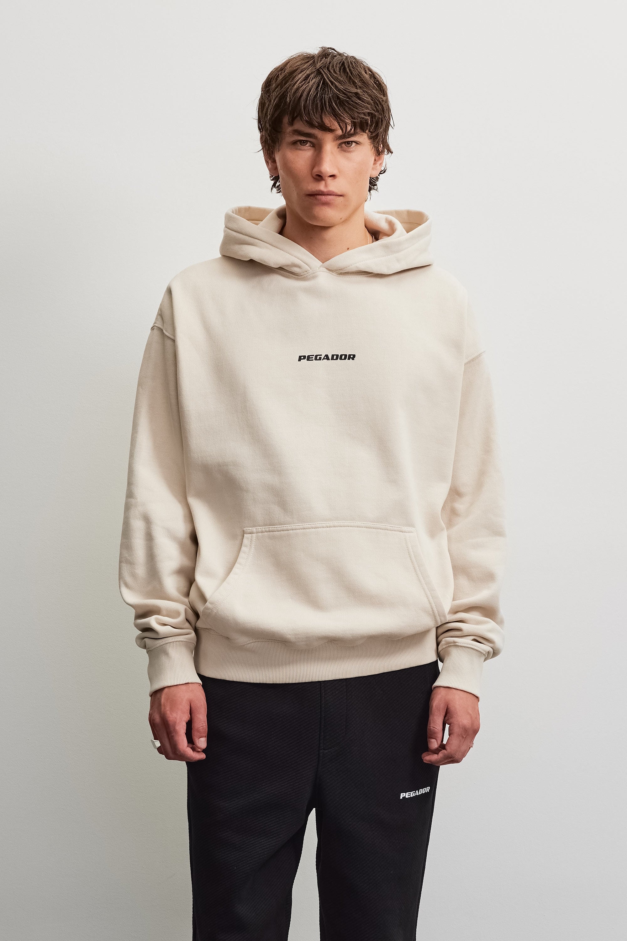 PEGADOR Sweat à capuche »COLNE LOGO OVERSIZED HOODIE«, mélange de coton, oversize
