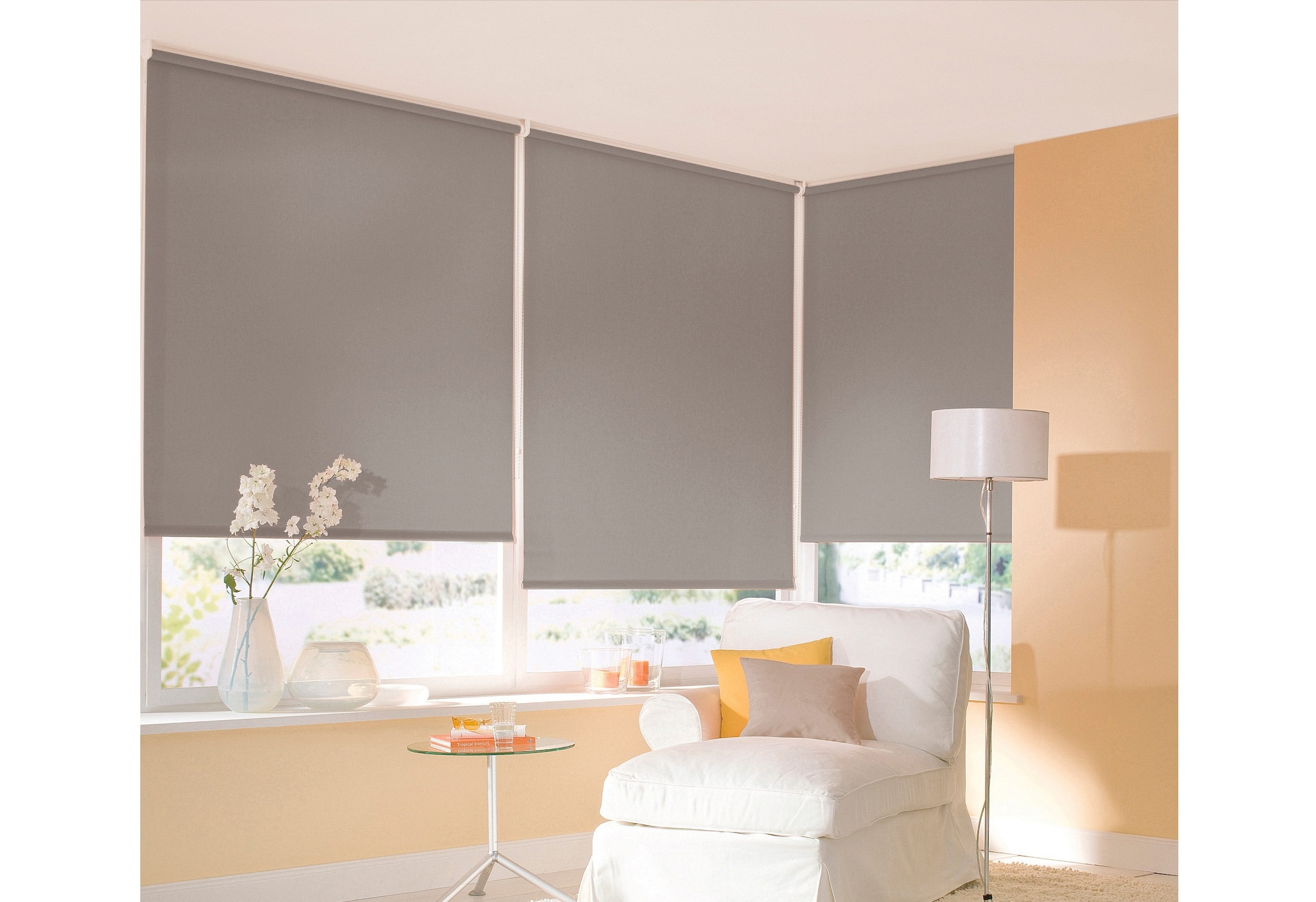 sunlines Store à tirage latéral »Uni« Lichtschutz mit Bohren 1 Stück