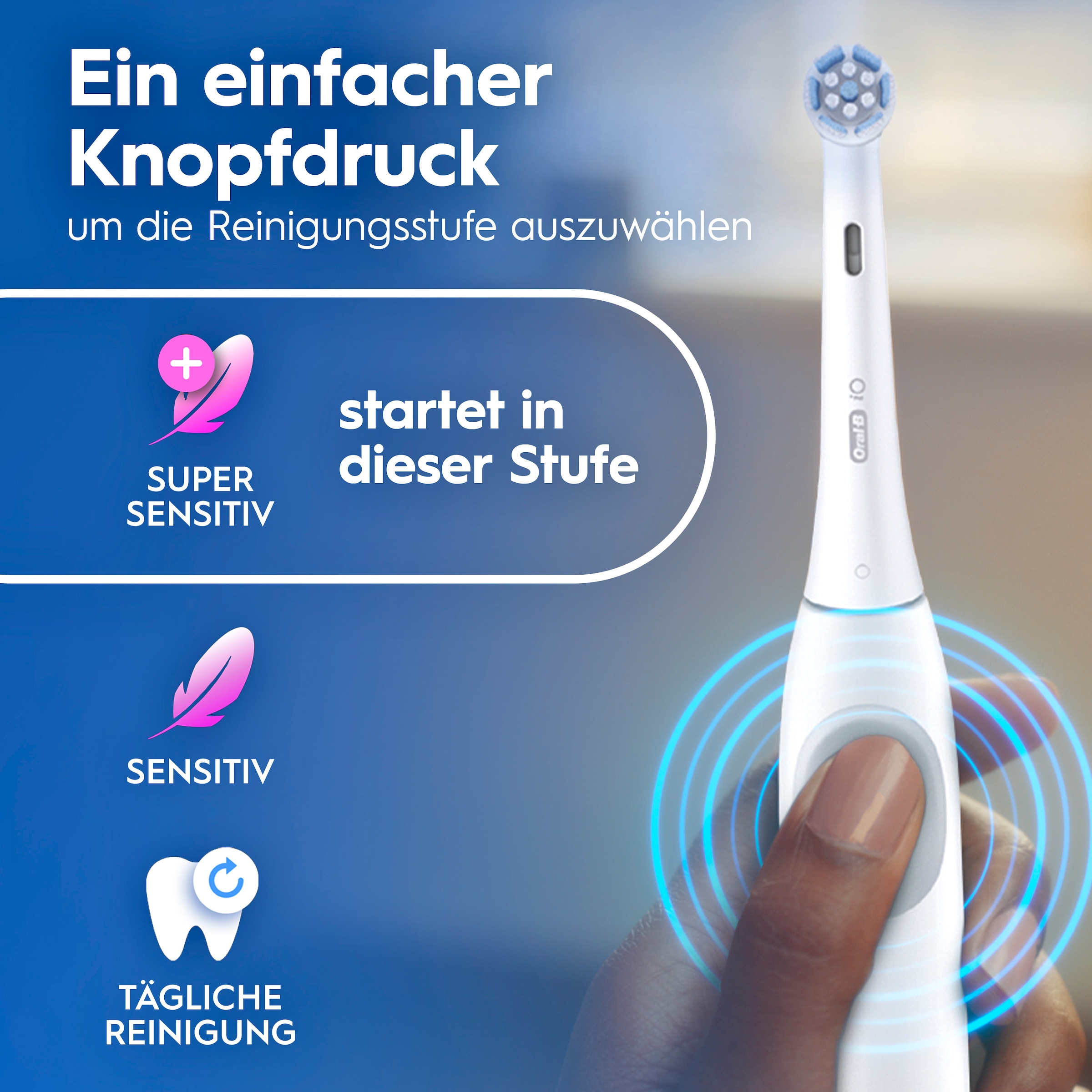 Oral-B Brosse à dents électrique »iO Series 2« 1 cuis Aufsteckbürsten pour un nettoyage ultime