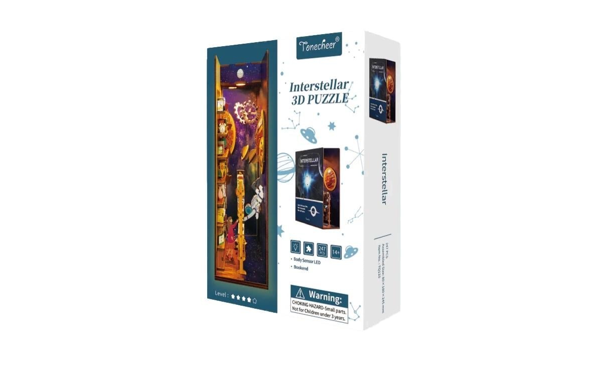   Modellbausatz »Tonecheer Book Nook Interstellar« 247 Stk. tlg.