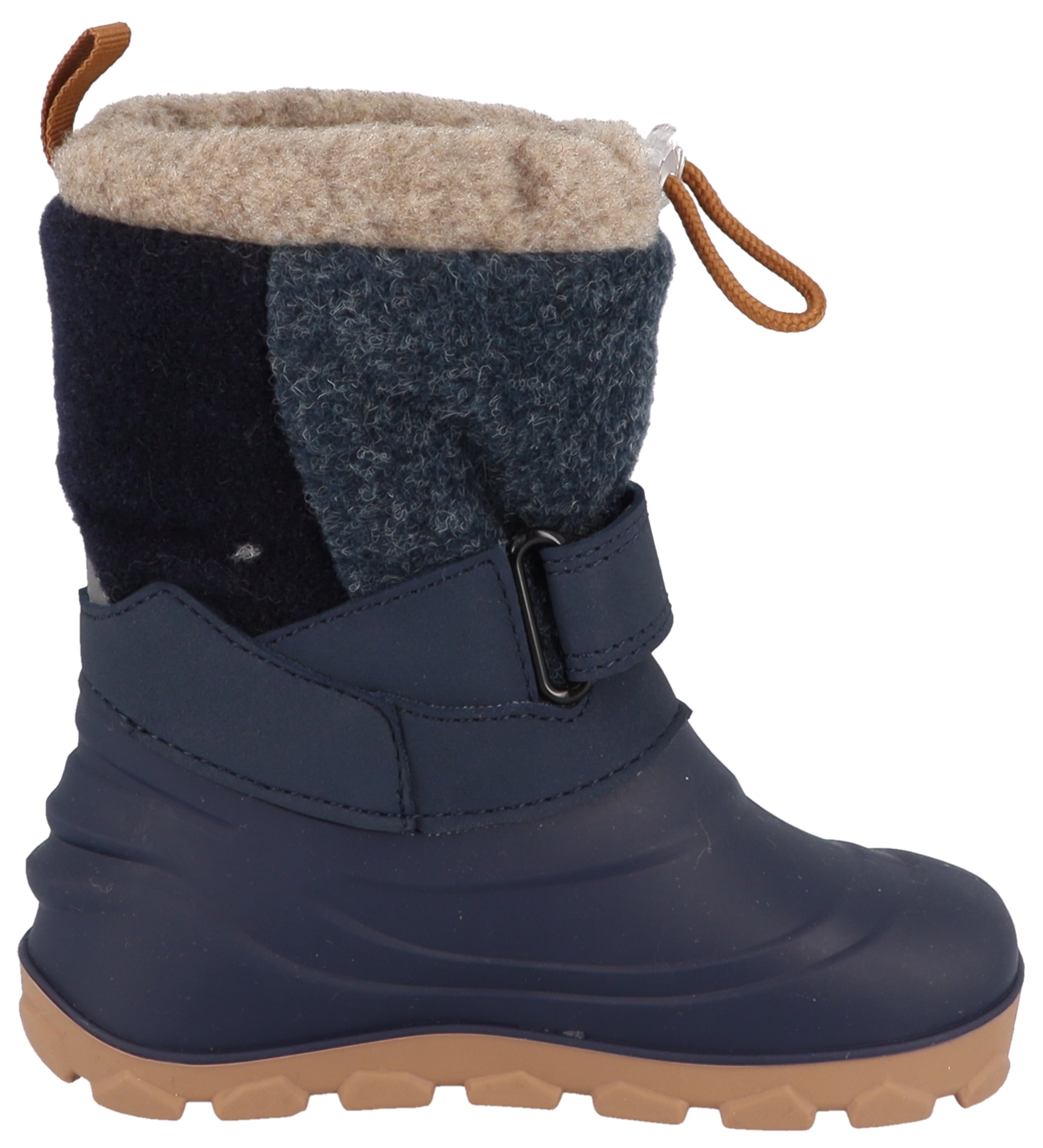 Lurchi Chaussures pieds nus »Jan 1 Barefoot«  Bottes d'hiver, avec garniture contrastée, gabarit de tailles à télécharger
