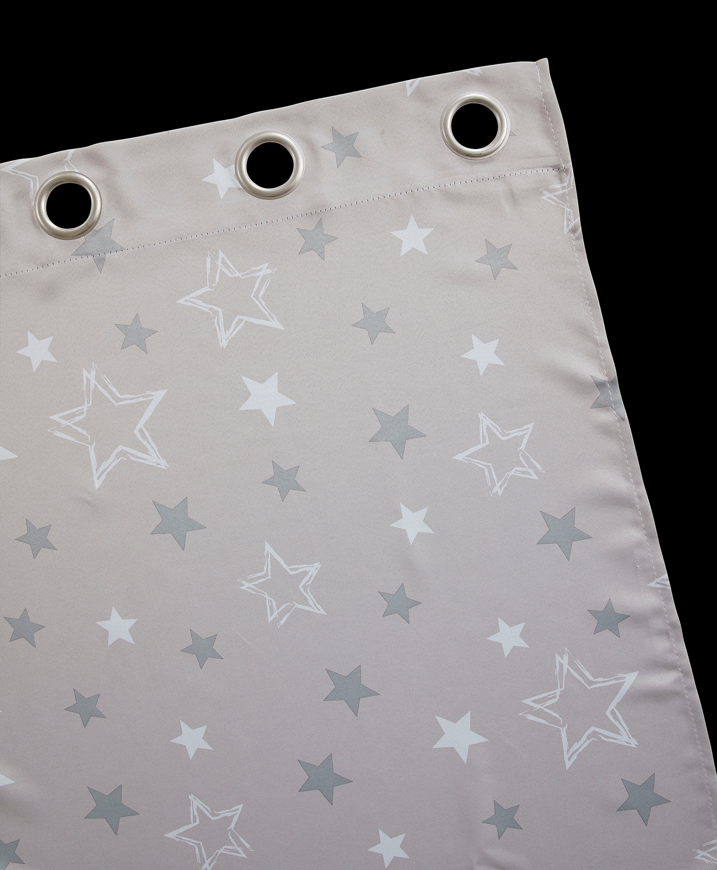my home Rideau »STARRY« Oeillets 1 cuis tlg. bedruckt, blickdicht, verschiedene Grössen