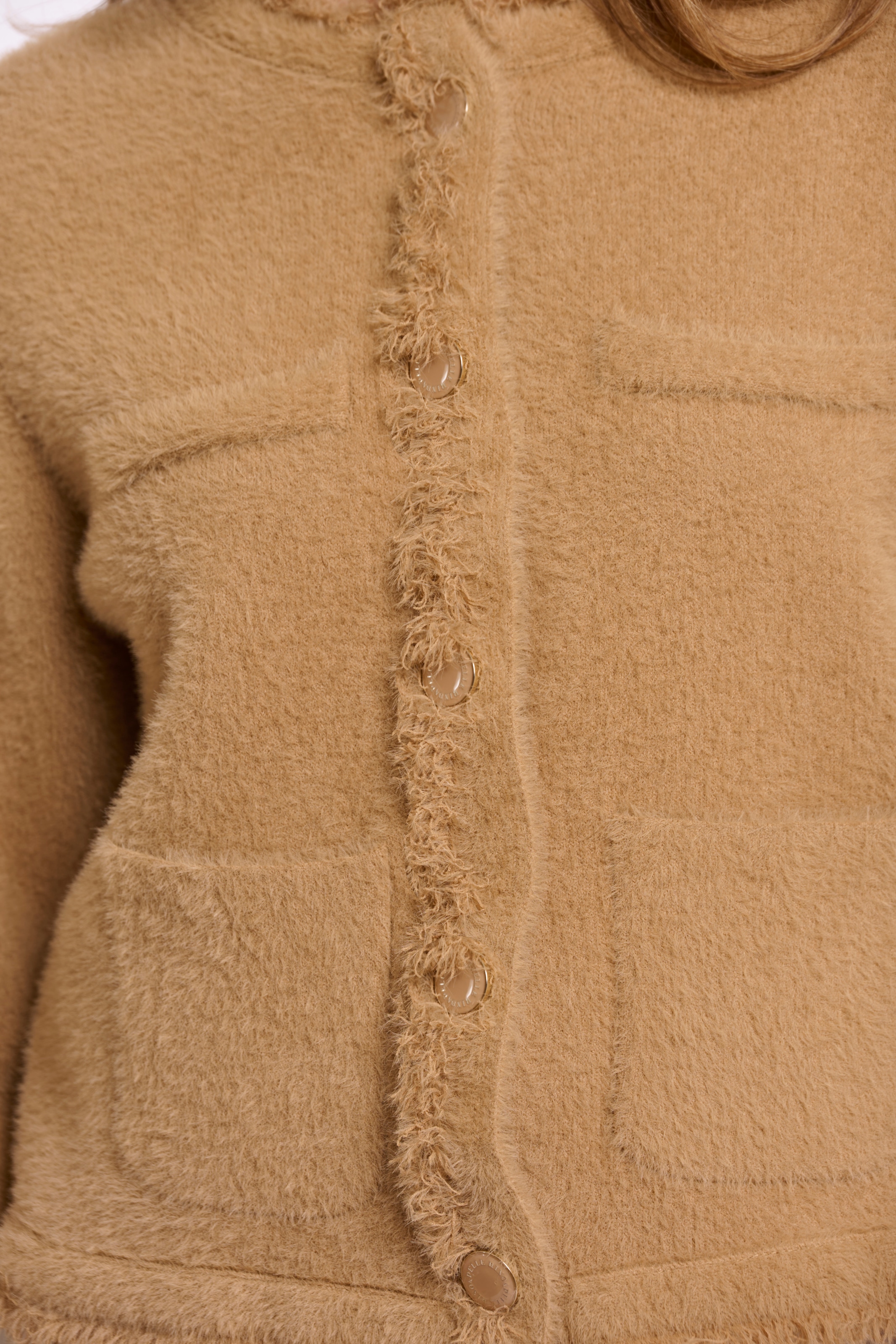 Rino & Pelle Cardigan »VANNA« polaire douillette avec fermeture à boutons et poches plaquées