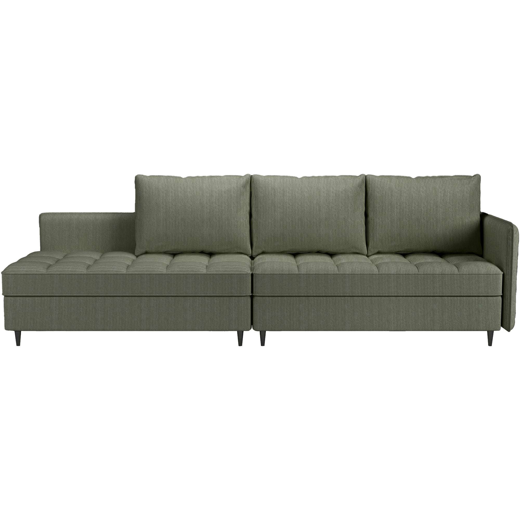 Dorel Home Ecksofa »LINDHUS, Cord, L-Form, Breite 194cm, verschiedene Stellvarianten« Recamiere, Stauraum, Modulsofa
