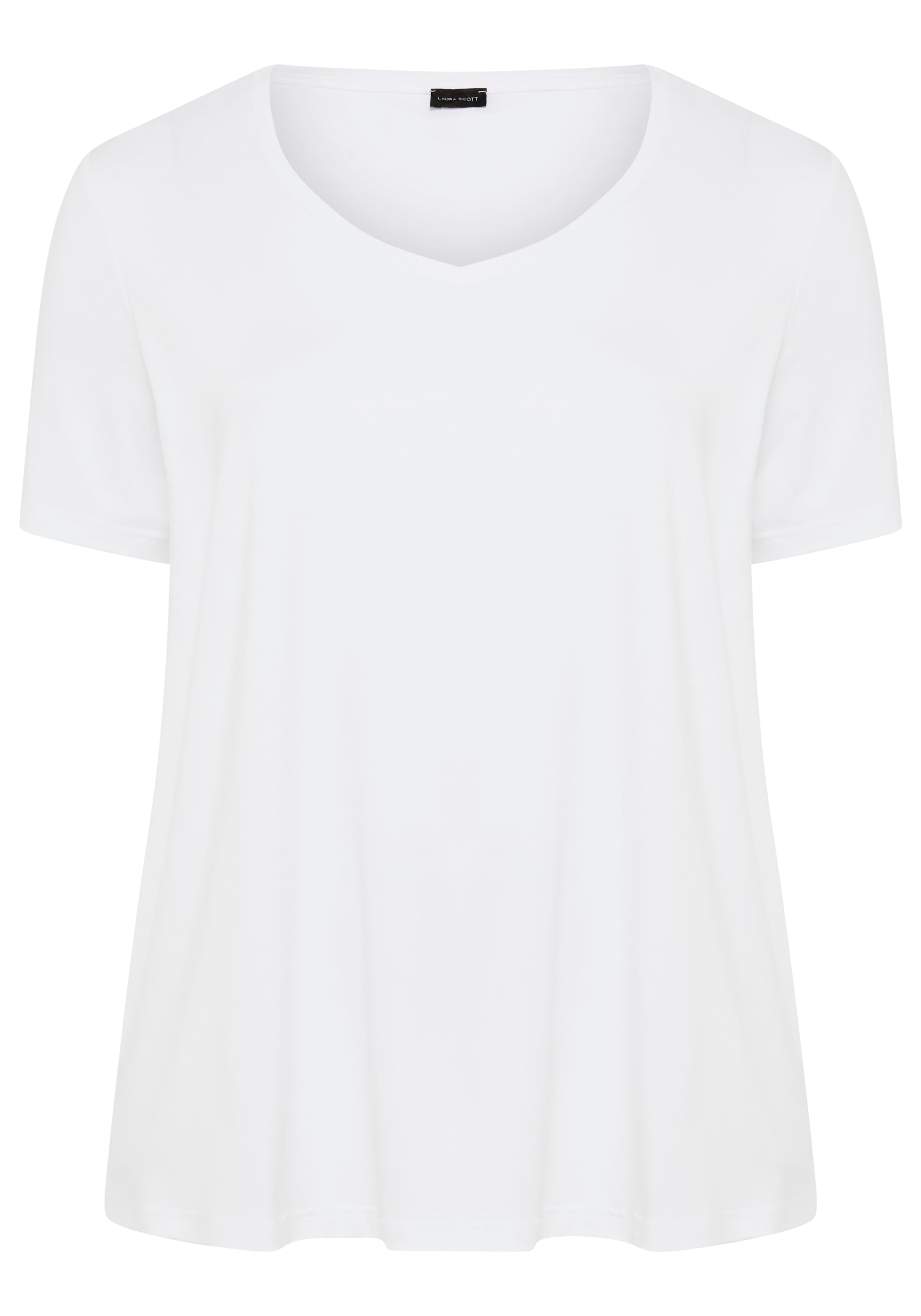 Laura Scott CURVE T-shirt mit V-Ausschnitt aus fliessender Viskose - GROSSE GRÖSSE