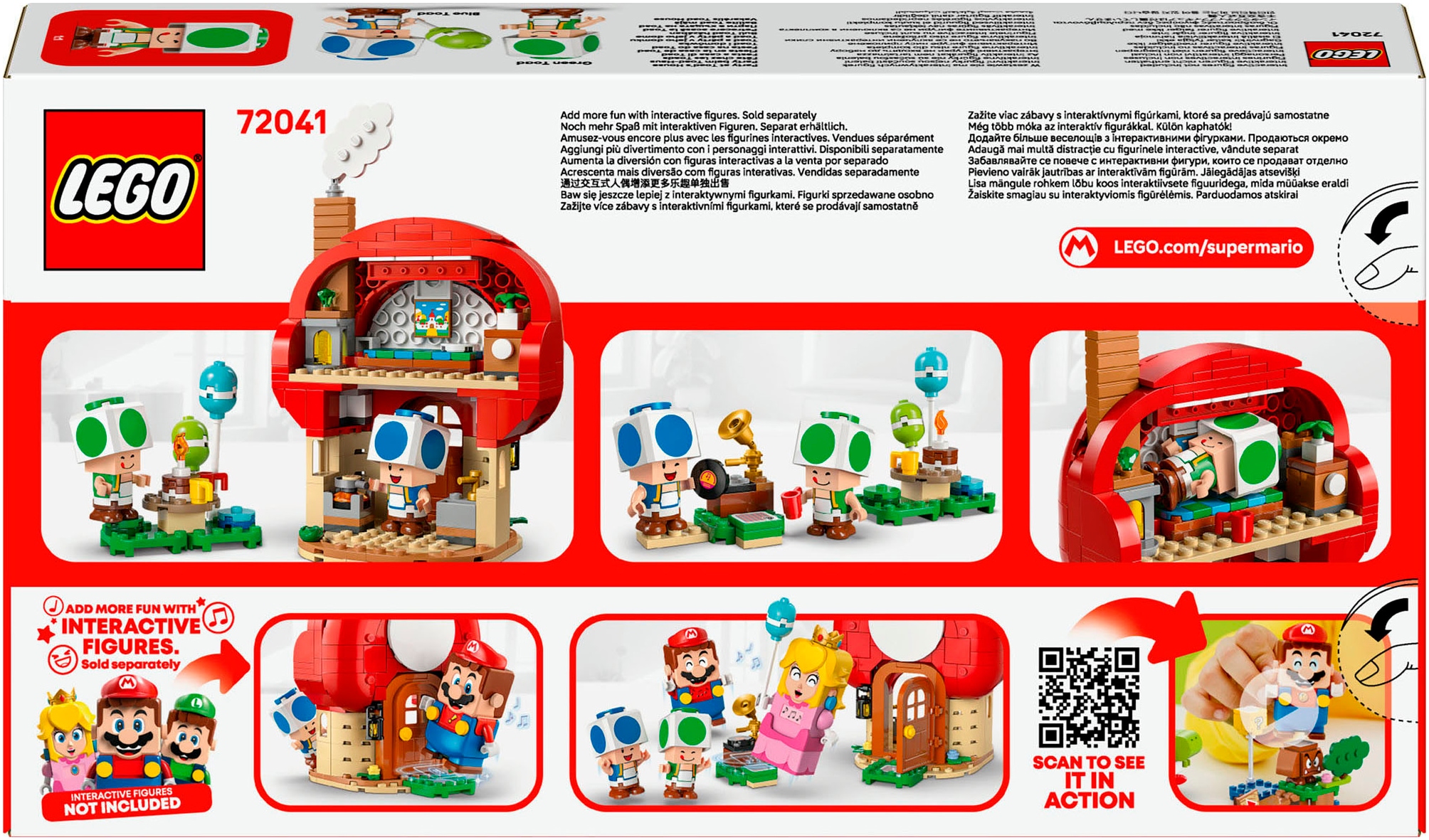 LEGO® Konstruktionsspielsteine »Party beim Toad-Haus (72041), LEGO Super Mario« Made in Europe