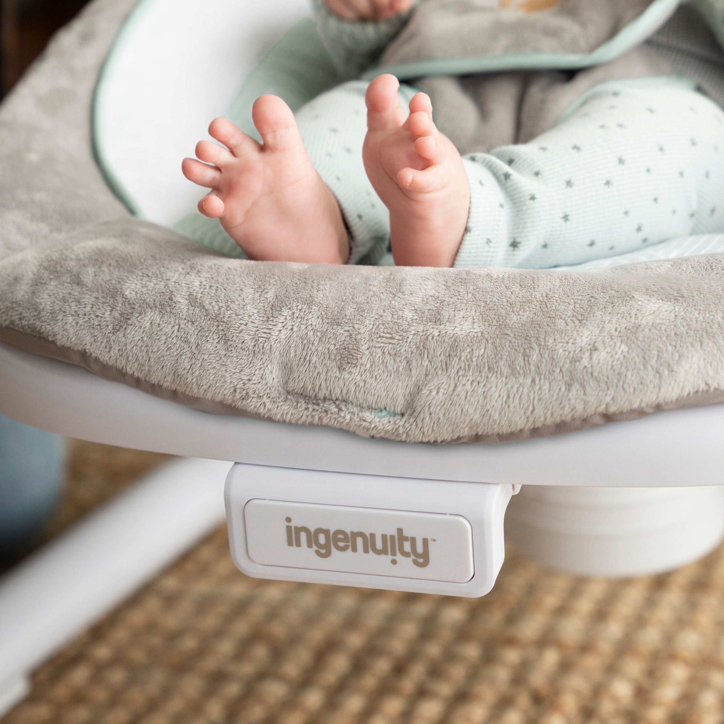 ingenuity Transat pour bébé »AnyWay Sway Dual-Direction Portable Swing – Ray« bis 9 kilos mit Sound-Effekt