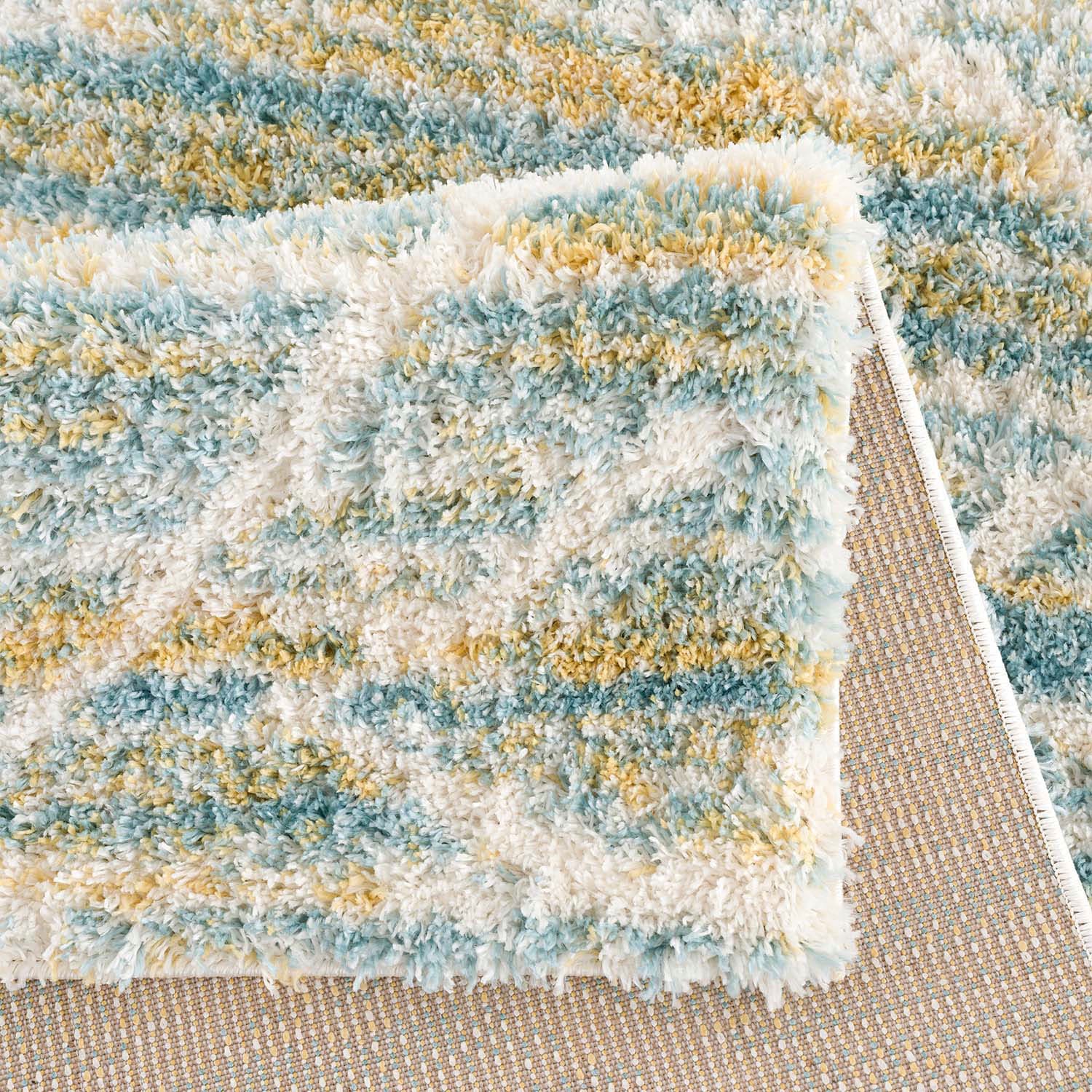 Carpet City Hochflor-Teppich »Pulpy 557« rechteckig 30 mm Höhe besonders weich, Ethno Look, ideal für Wohnzimmer & Schlafzimmer