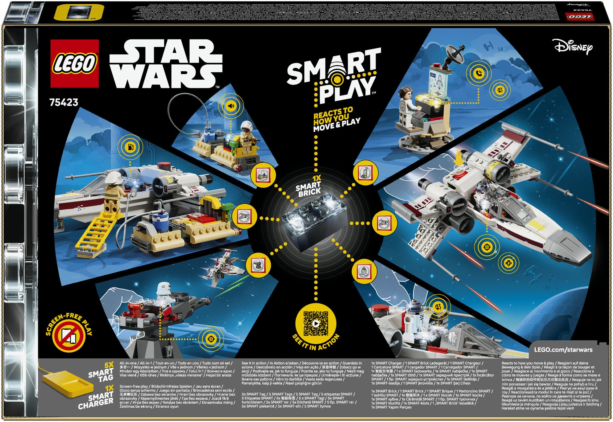 LEGO® Pions de construction »SMART Play: Lukes Rot Fünf X-Wing (75423), LEGO Star Wars™« inklusive SMART Brick; mit Licht- und Soundeffekten