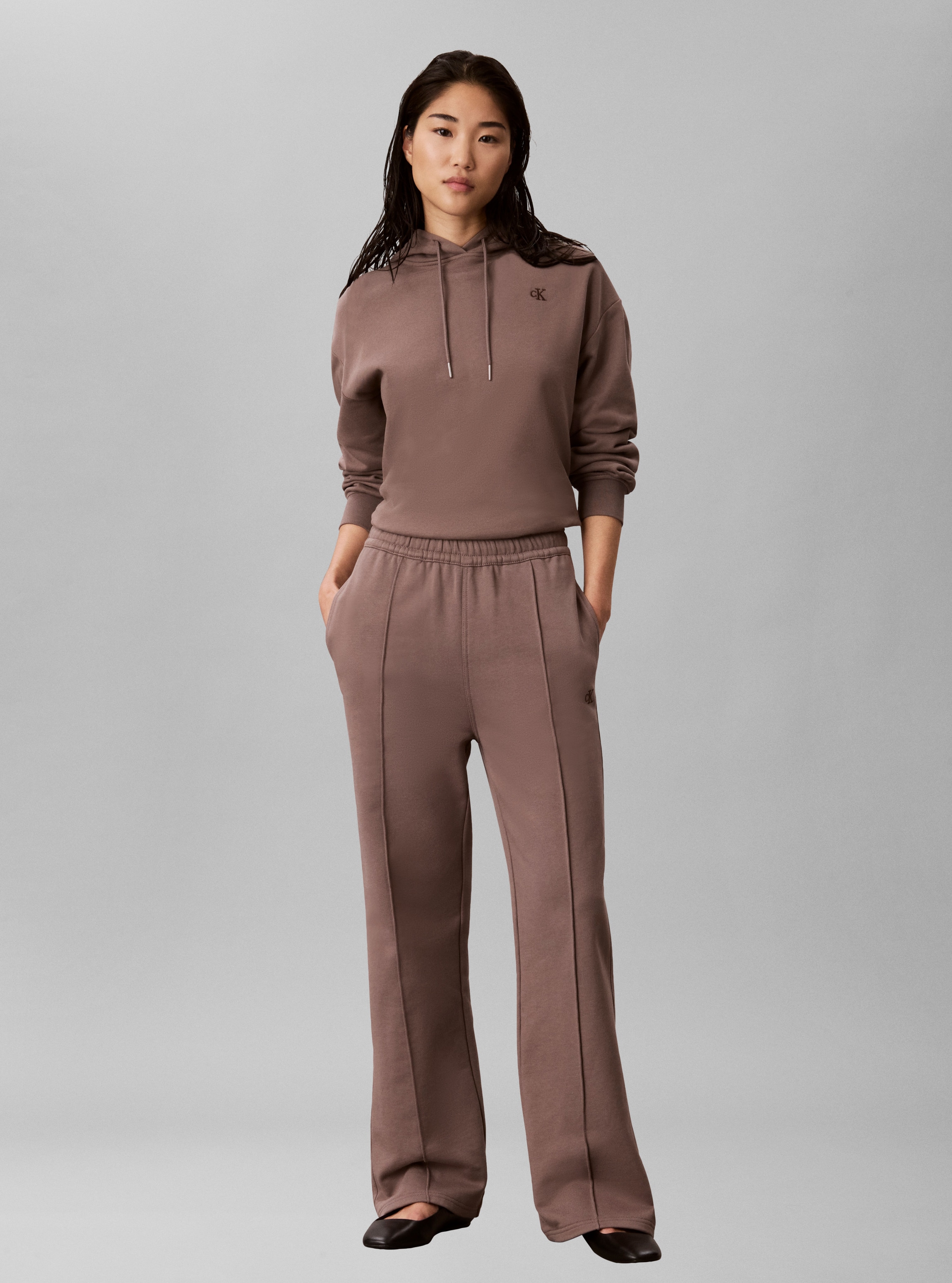 Calvin Klein Sweat à capuche »MONOGRAM RELAXED FRENCH TERRY«, coupe décontractée avec capuche
