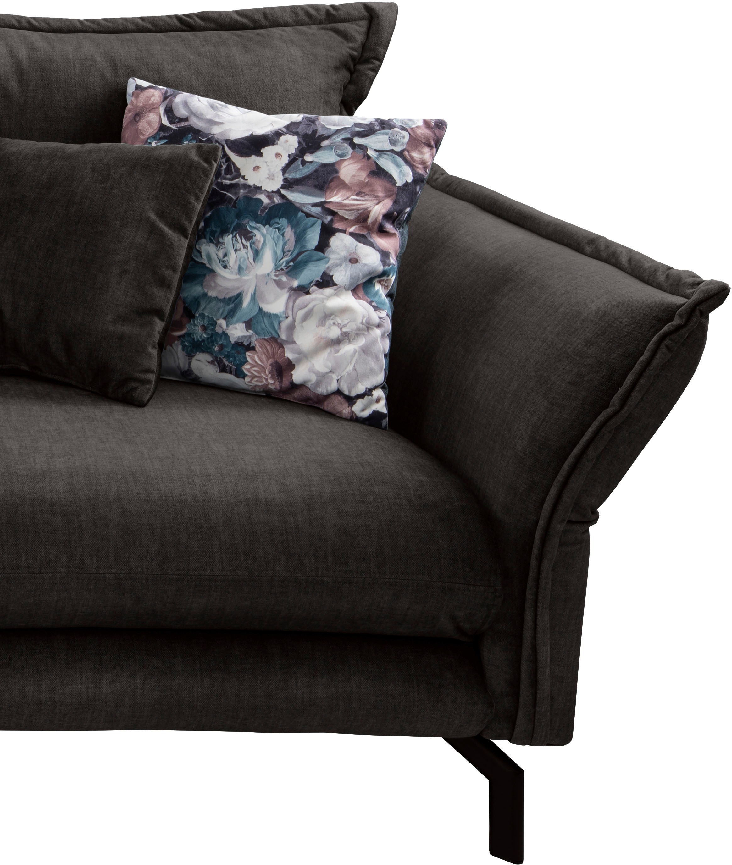 Home affaire Canapé d'angle »Lazio modern und bequem, schmale Armlehnen, tolle Detailverarbeitung« Armlehnen verstellbar