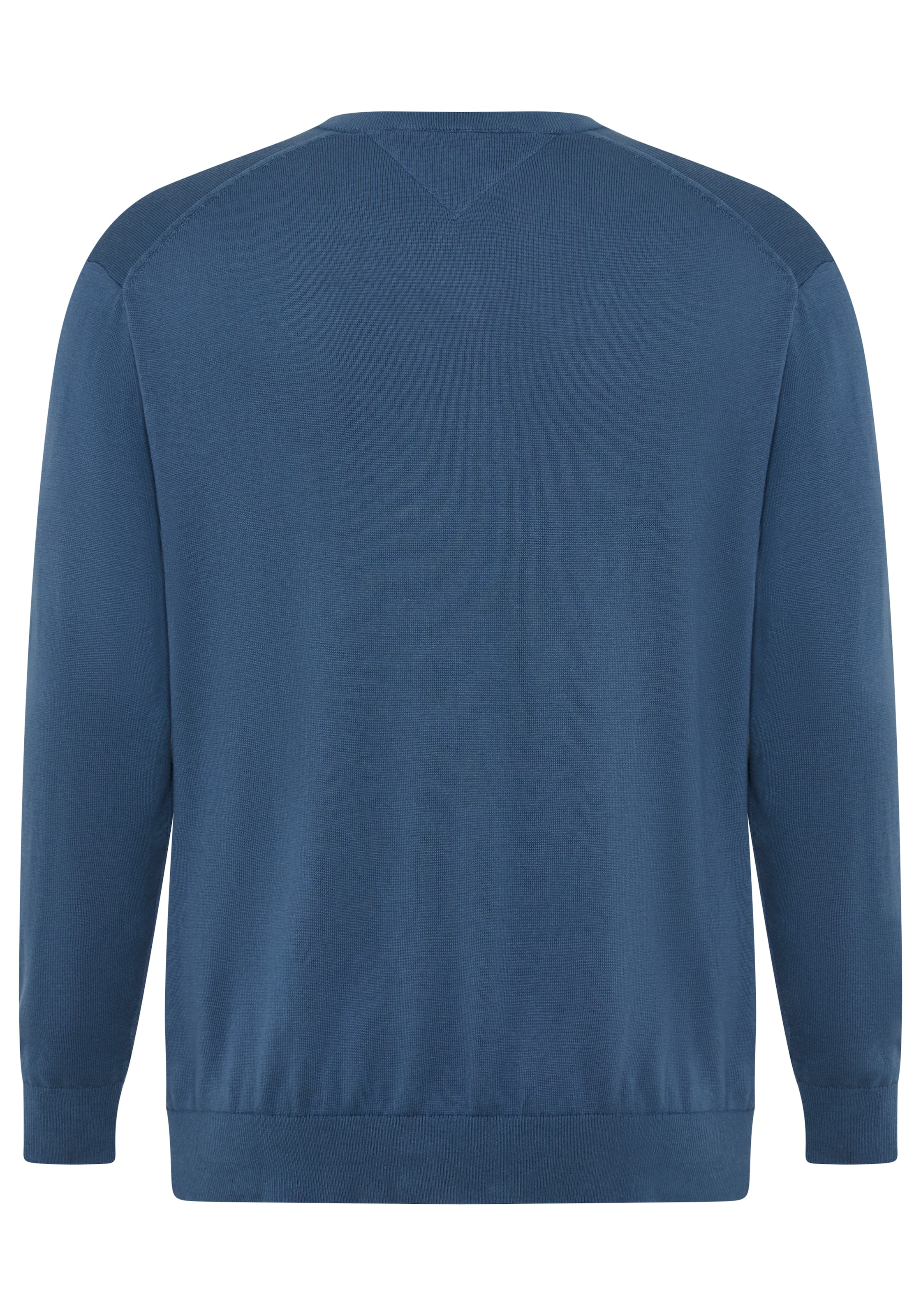 Tommy Hilfiger Big & Tall V-Ausschnitt-Pullover »BT-ESSENTIAL COTTON« Rippbündchen am Ärmel, Saum und Ausschnitt,  Grosse Grössen, normale Passform