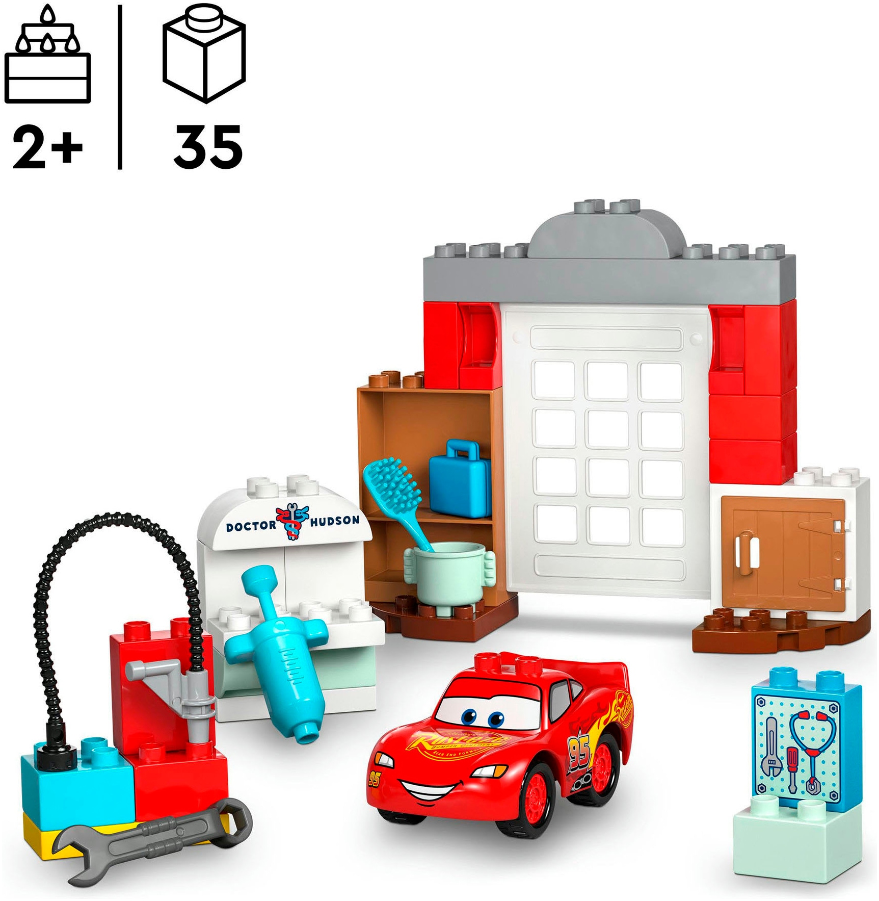 LEGO® Pions de construction »McQueens Besuch in Docs Werkstatt (10456), LEGO DUPLO Disney™« Made in Europe