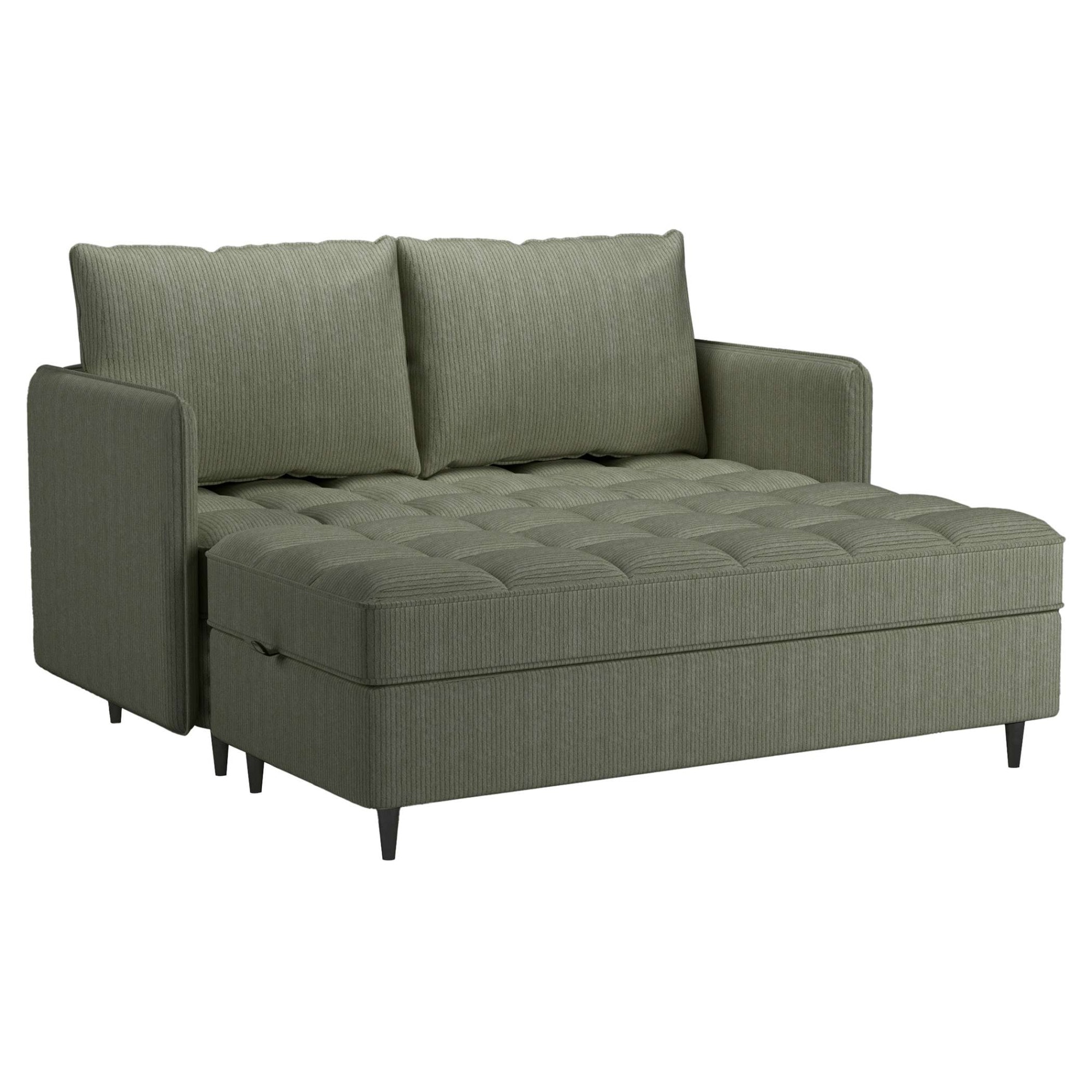Dorel Home Ecksofa »LINDHUS, Cord, L-Form, Breite 194cm, verschiedene Stellvarianten« Recamiere, Stauraum, Modulsofa