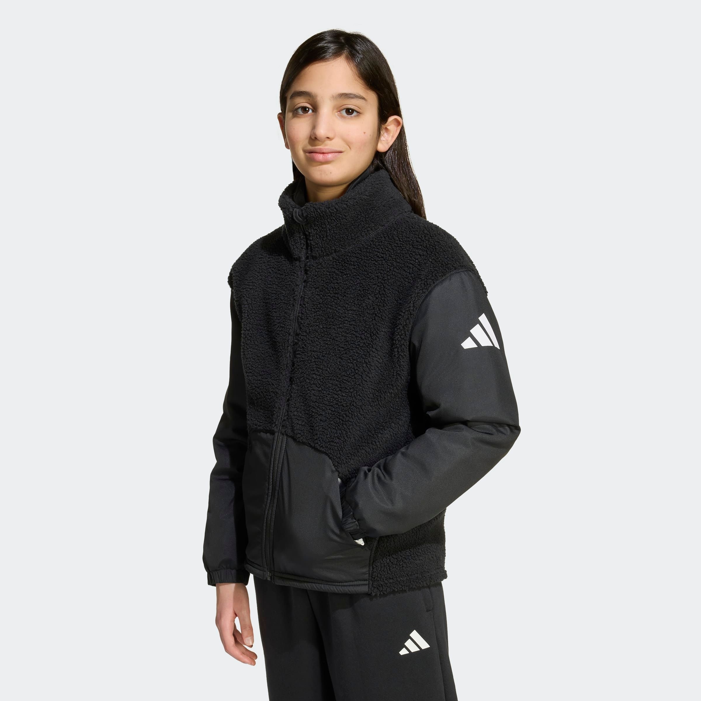 adidas Sportswear Fleecejacke »J SHERPA JKT«