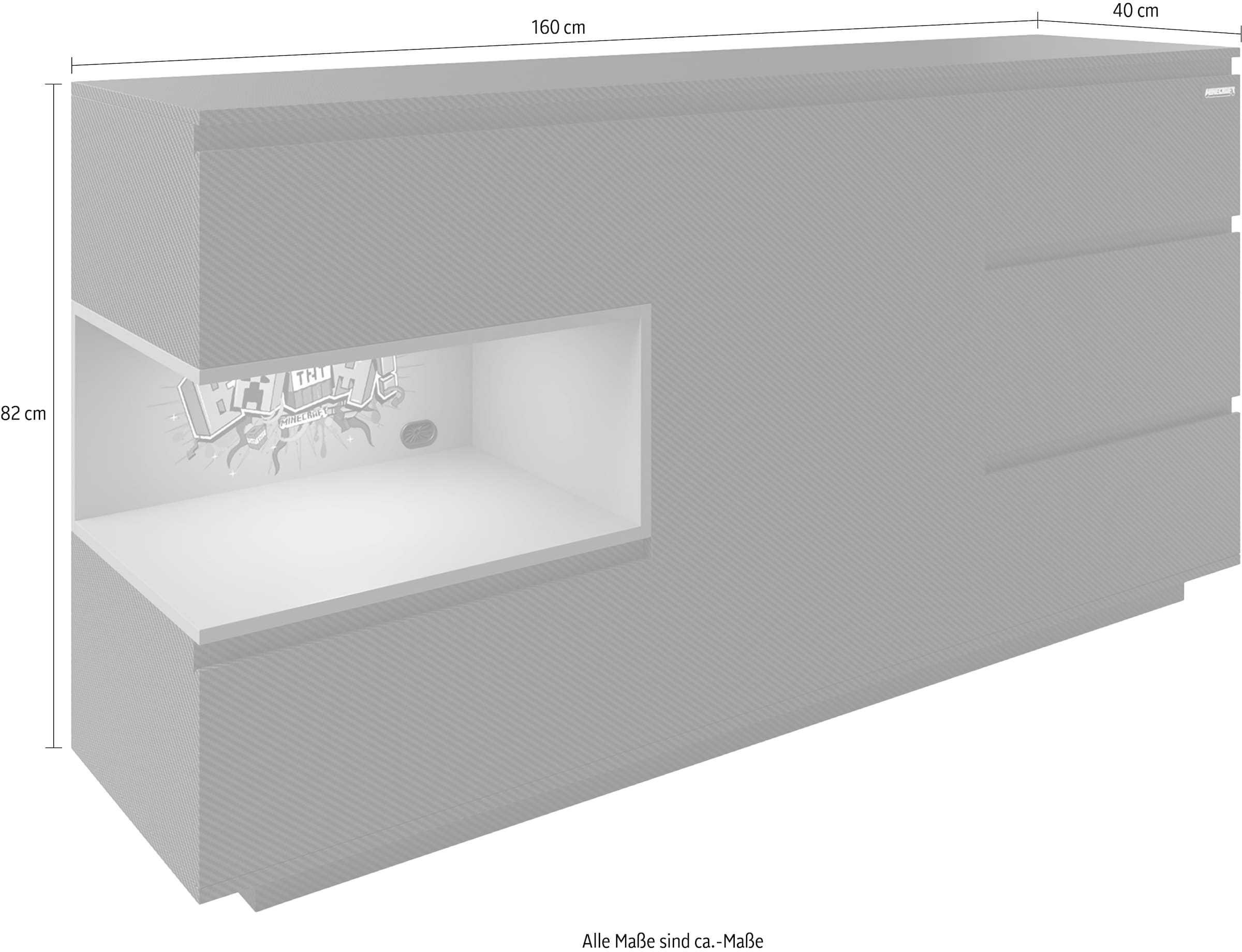 Phoenix Commode »Minecraft Sideboard« avec éclairage