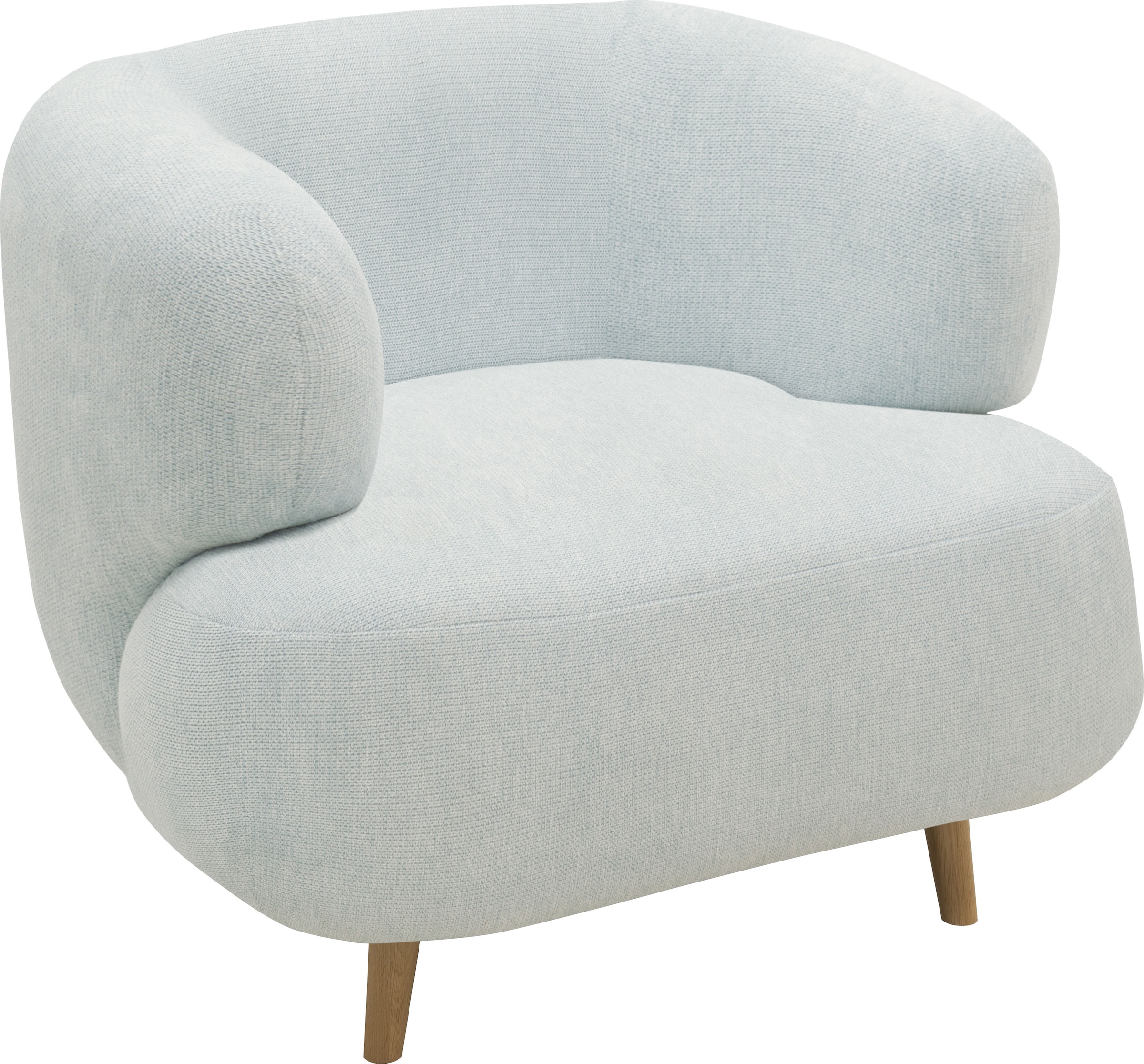 Home affaire Fauteuil »Tistam« fauteuil rembourré au design élégant, pièce unique parfaite, forme organique