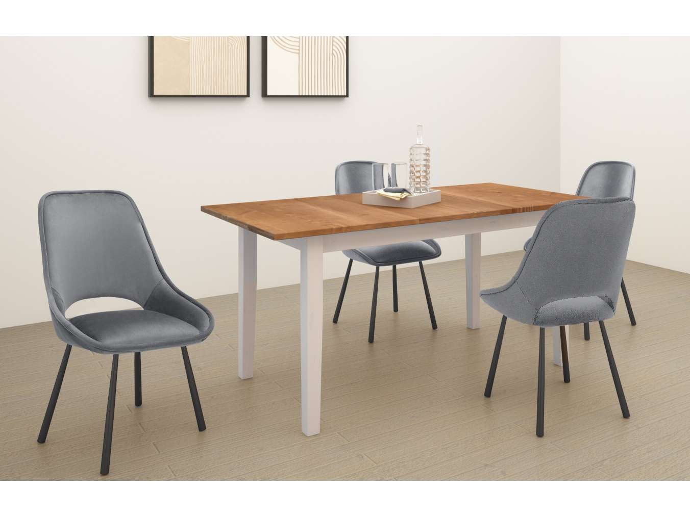 Home affaire Esstisch »Dakota« aus massivem Kiefernholz, ausziehbar, Breite 160-200 cm